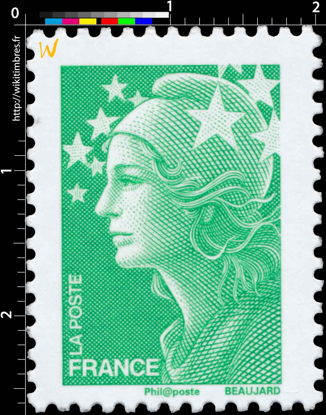 Sans légende particulière - type Marianne de Beaujard