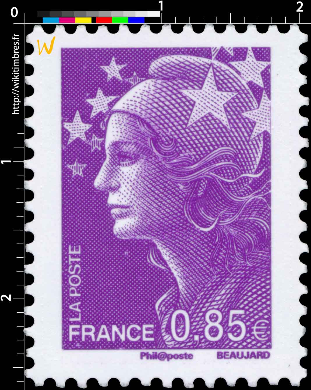 Sans légende particulière - type Marianne de Beaujard