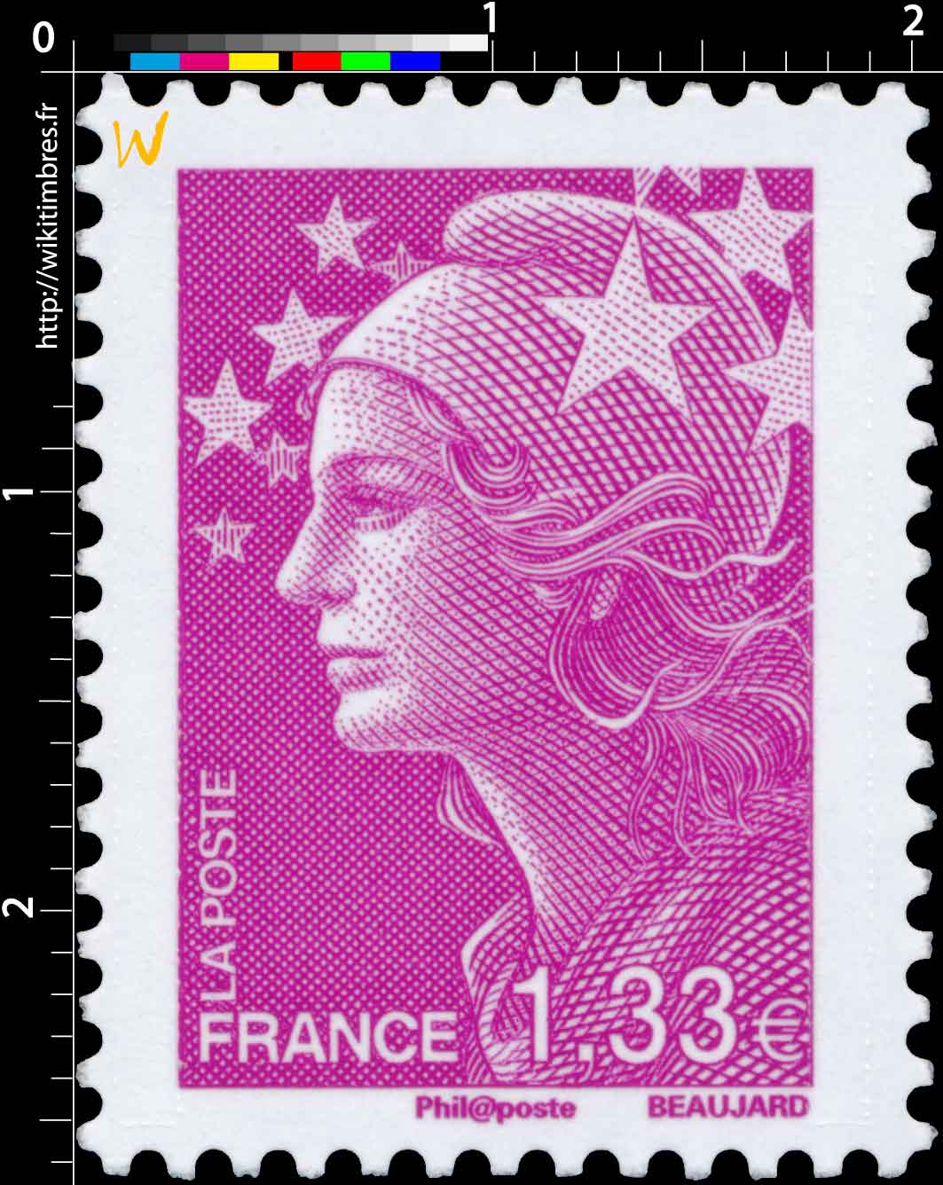 Sans légende particulière - type Marianne de Beaujard