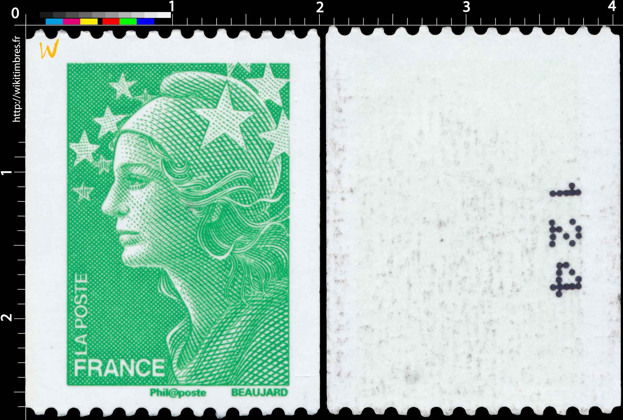 Sans légende particulière - type Marianne de Beaujard