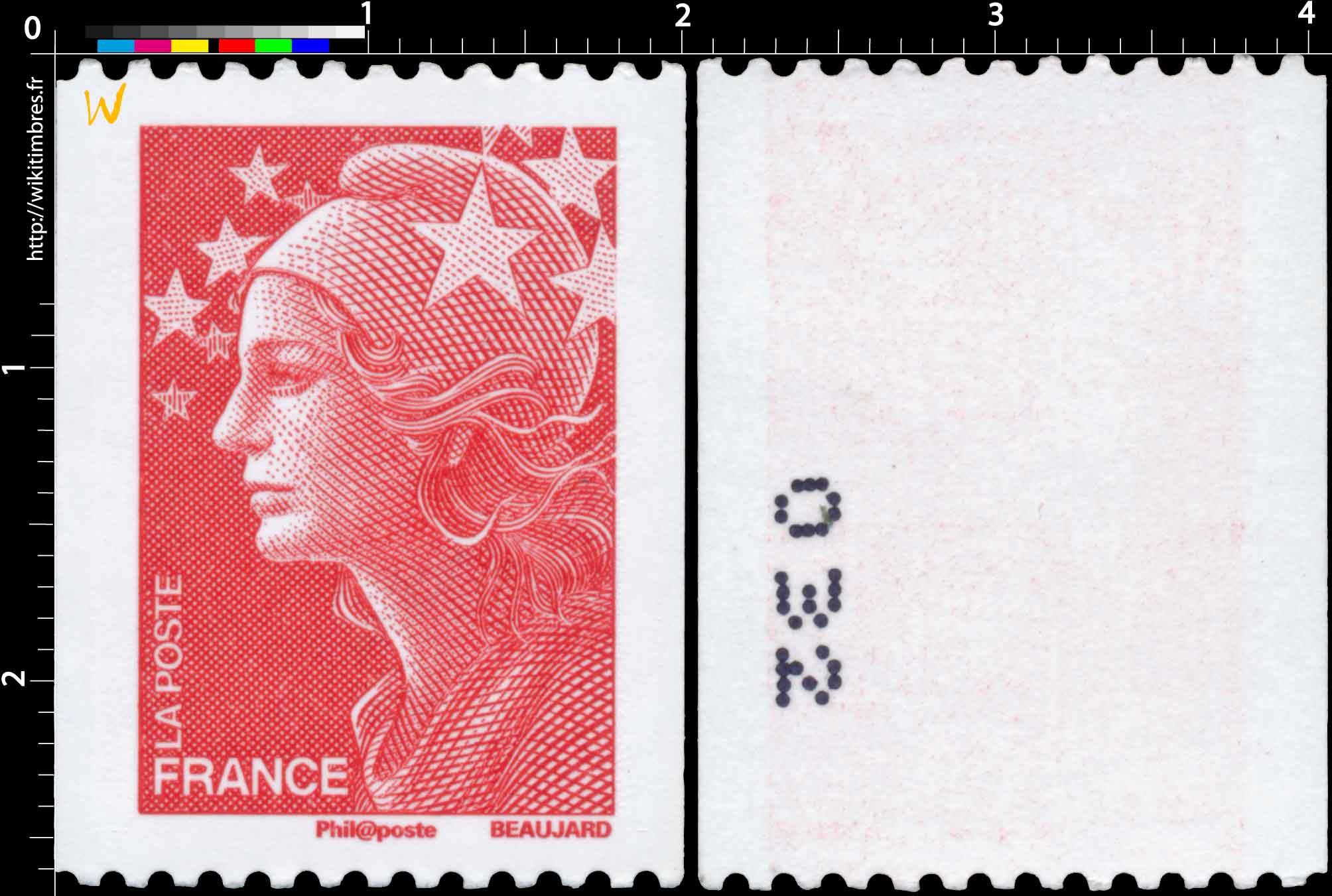 Sans légende particulière - type Marianne de Beaujard