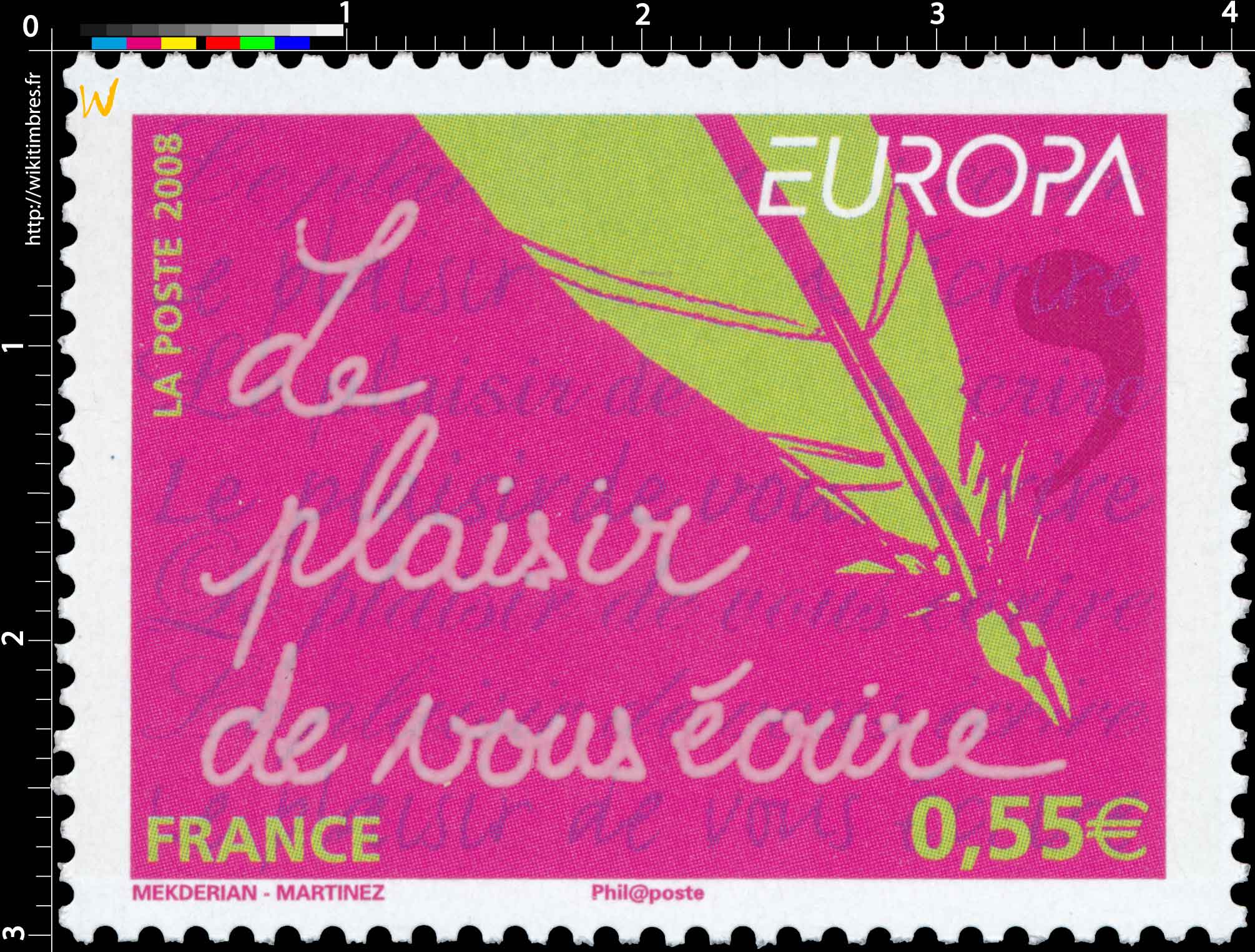 2008 EUROPA Le plaisir de vous écrire
