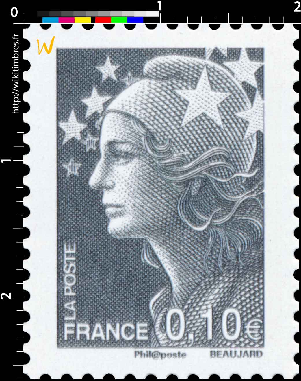 Sans légende particulière - type Marianne de Beaujard