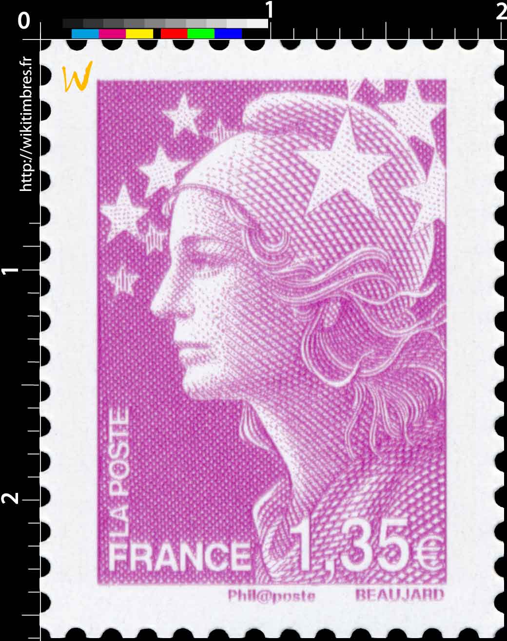 Sans légende particulière - type Marianne de Beaujard