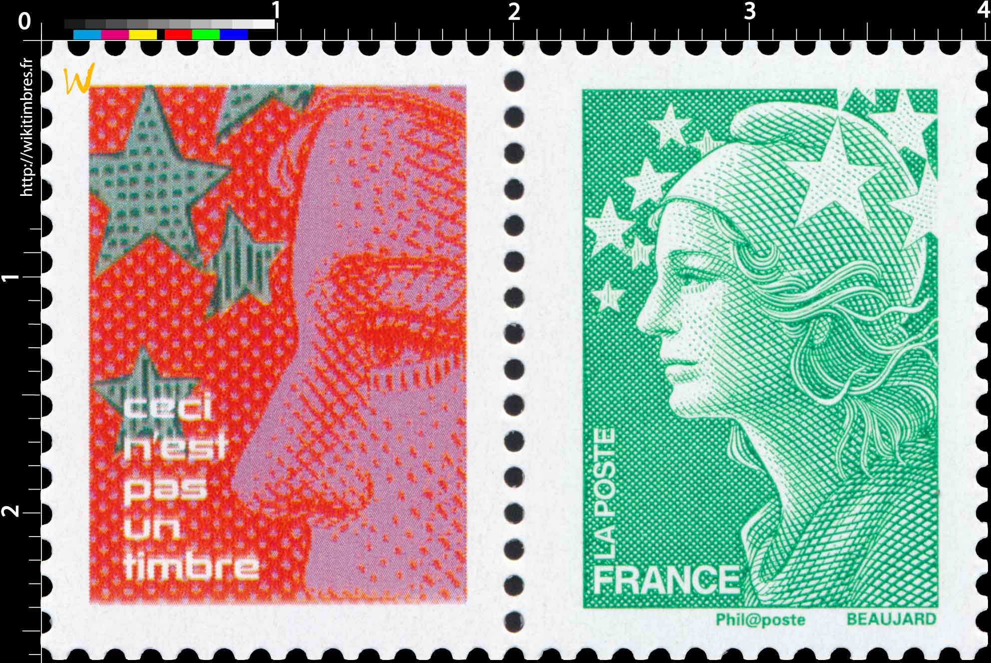 Sans légende particulière - type Marianne de Beaujard