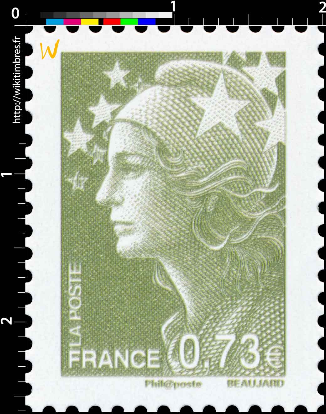 Sans légende particulière - type Marianne de Beaujard