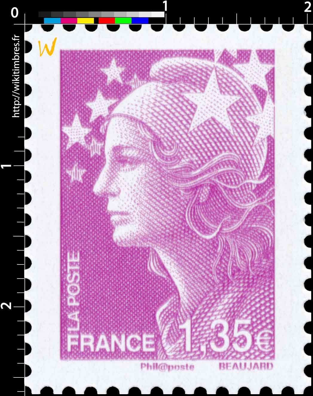 Sans légende particulière - type Marianne de Beaujard