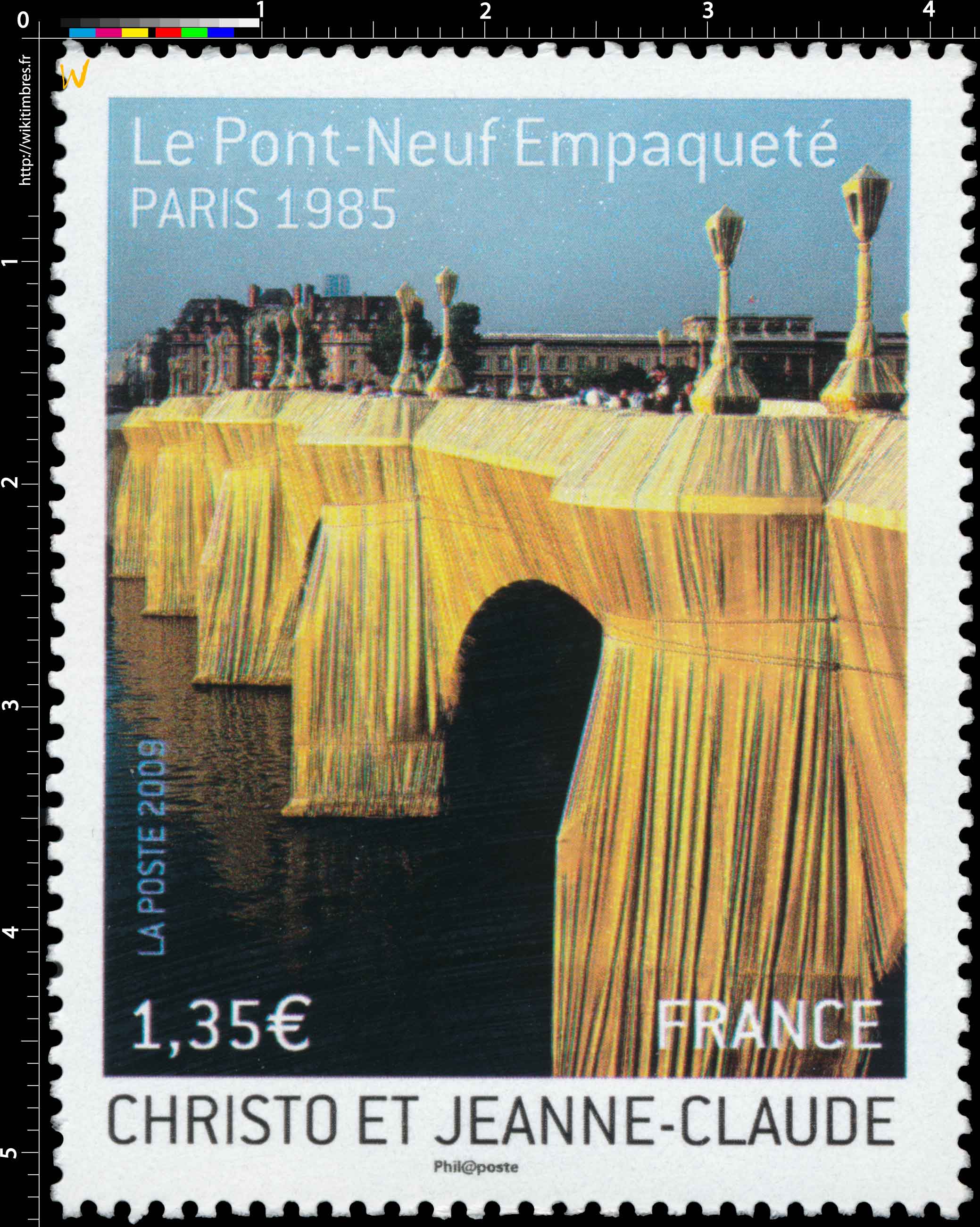 2009 CHRISTO ET JEANNE-CLAUDE Le Pont-Neuf Empaqueté PARIS 1985