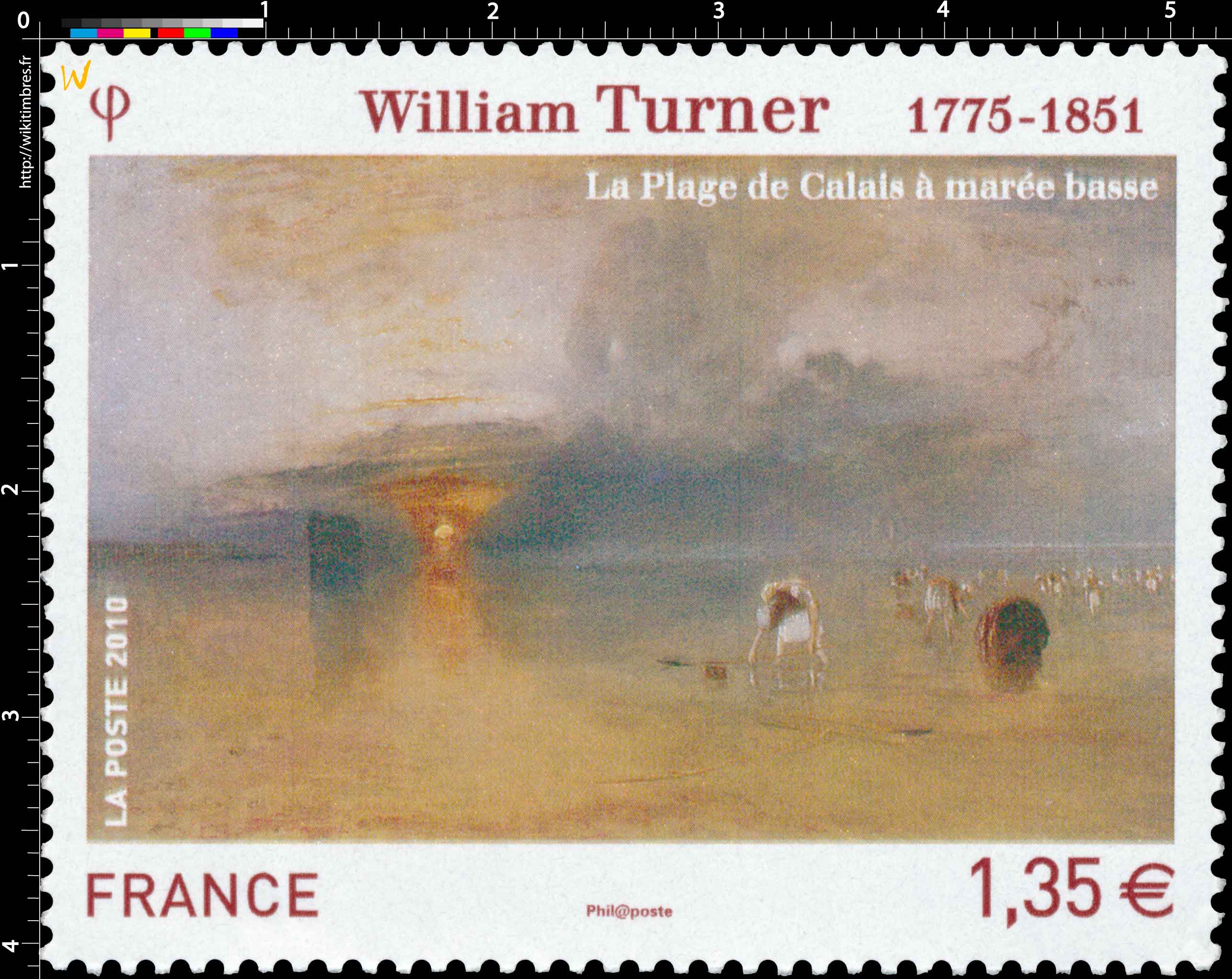 2010 William Turner 1775-1851 La plage de Calais à marée basse