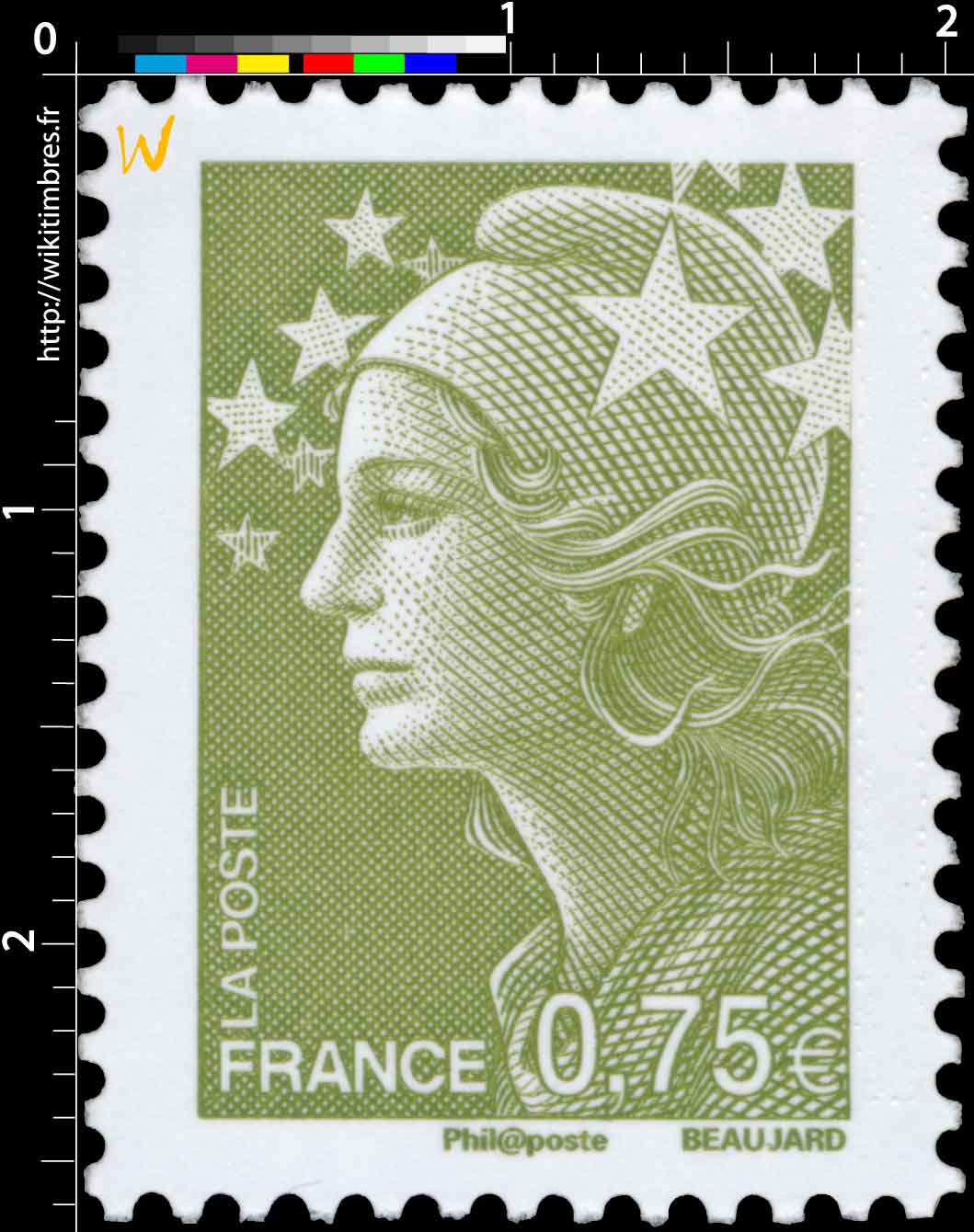 Sans légende particulière - type Marianne de Beaujard