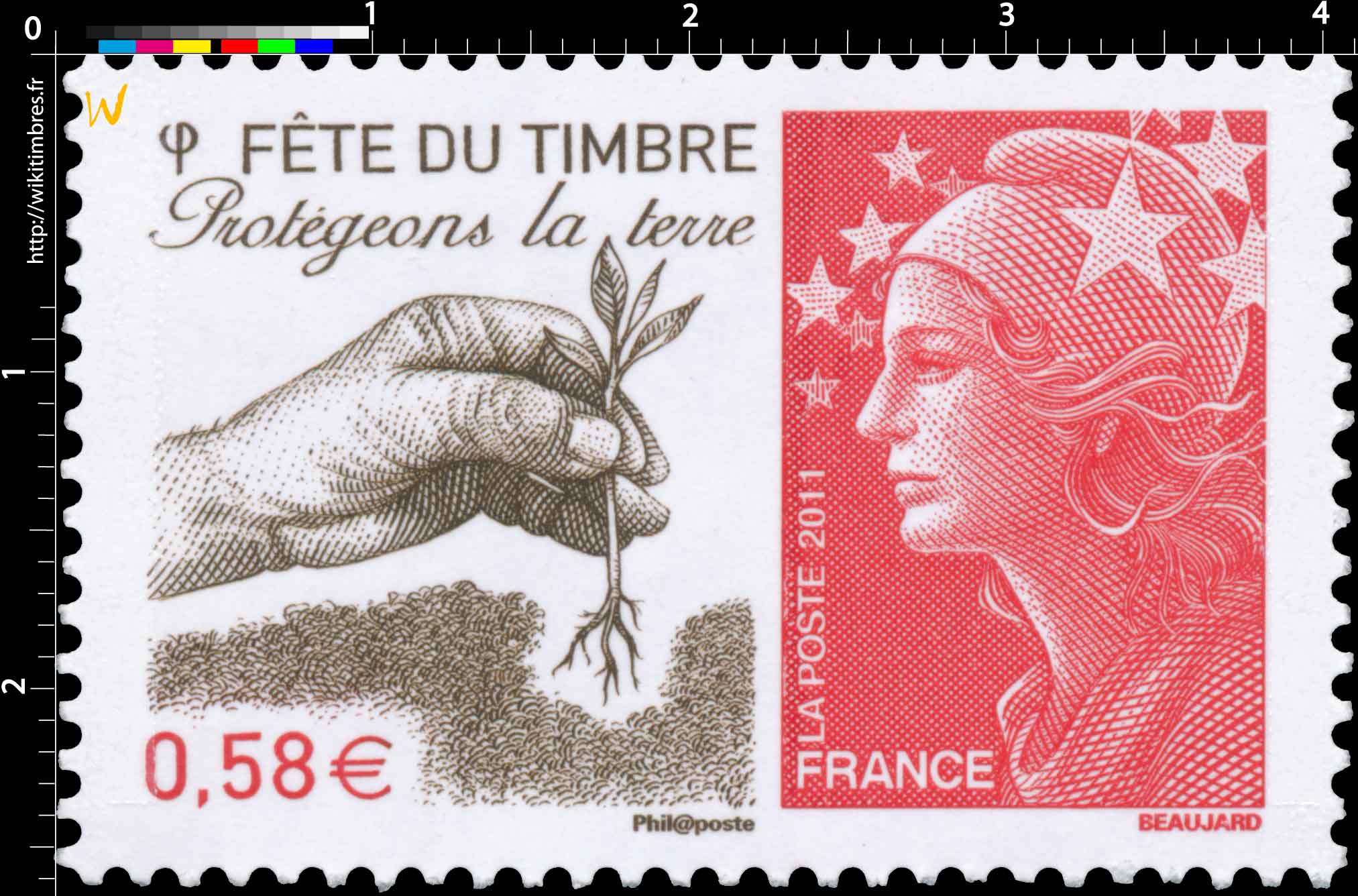 2011 Fête du timbre Protégeons la terre