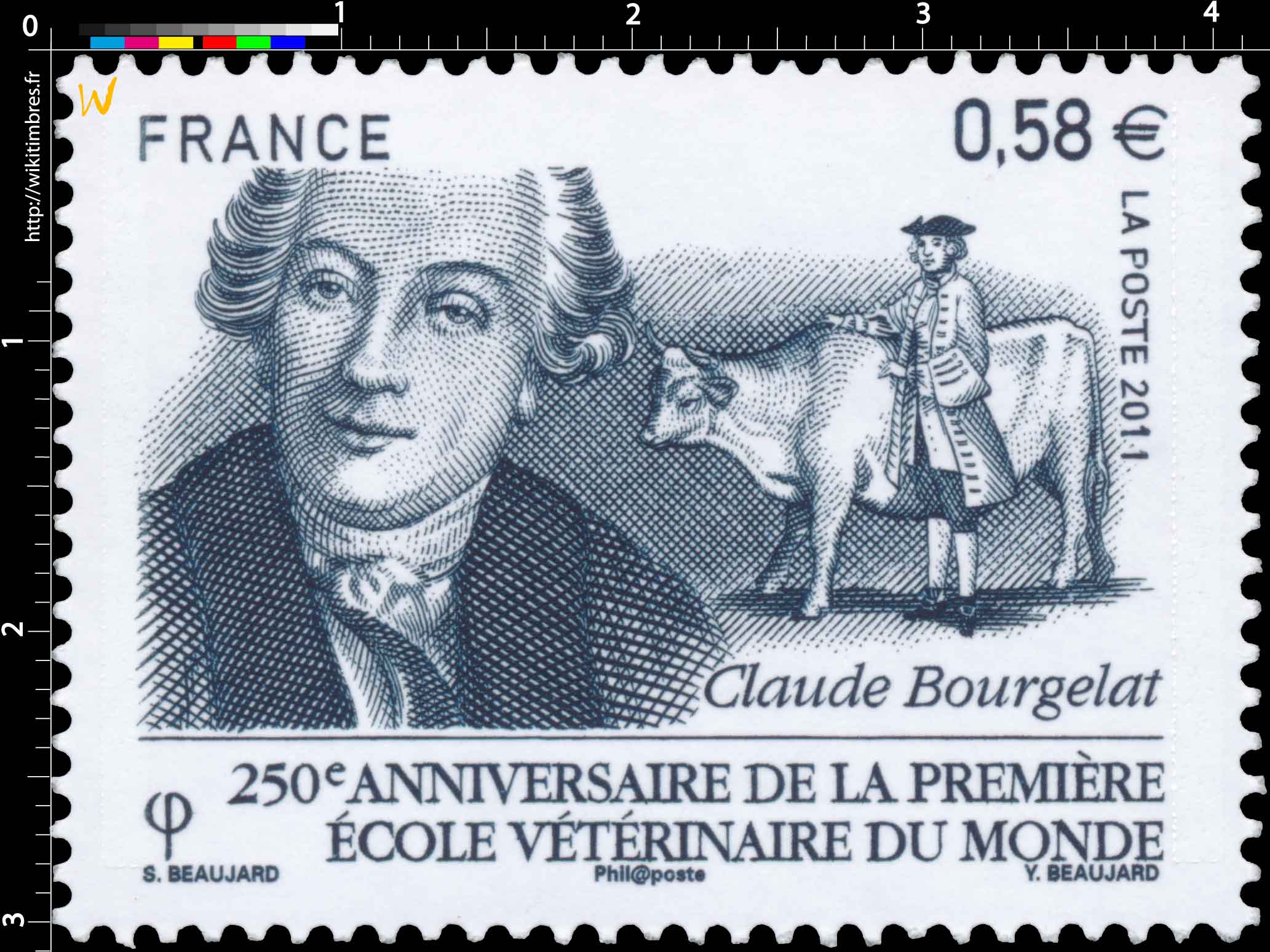 2011 Claude Bourgelat 250e anniversaire de la première école vétérinaire du monde