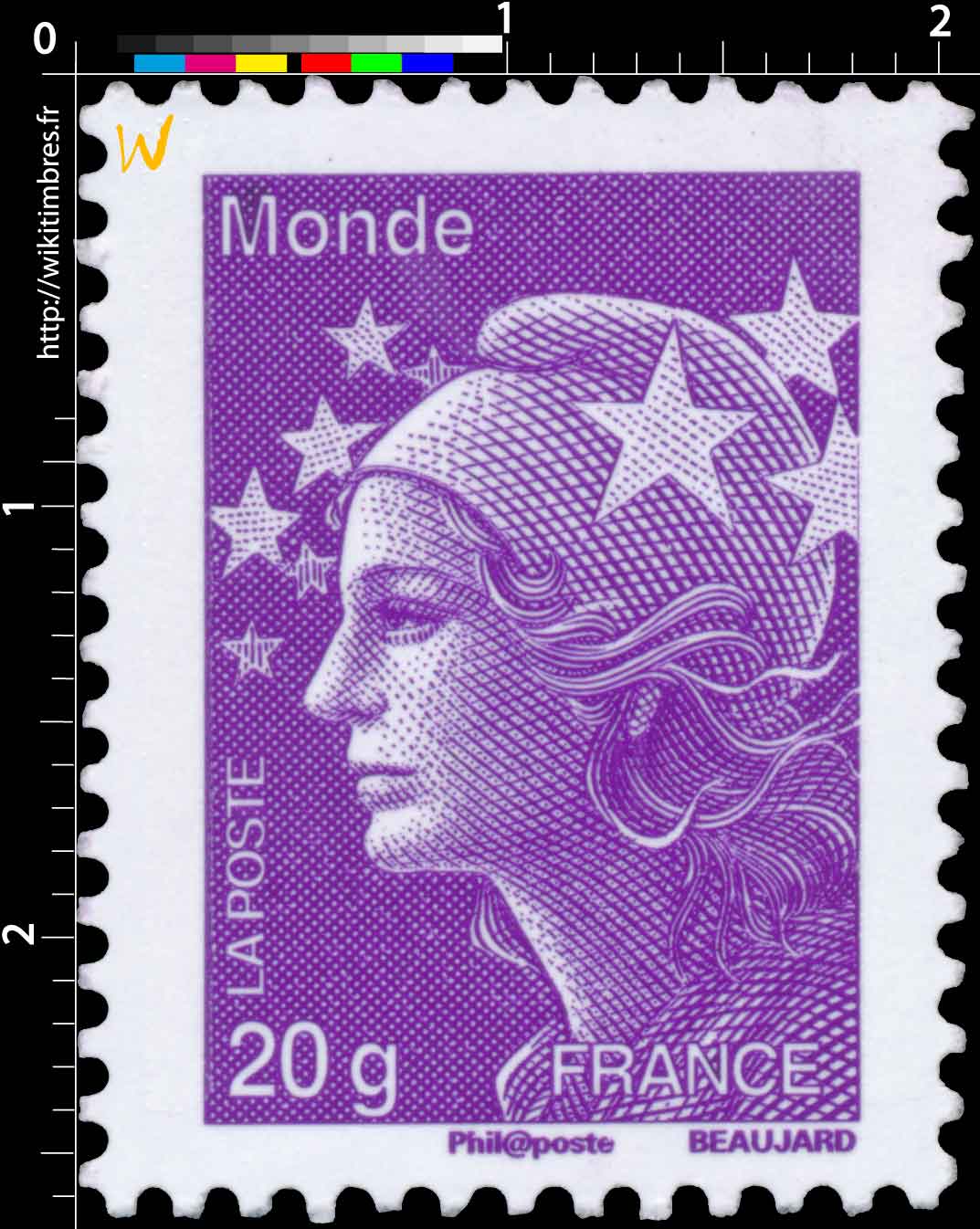 Monde - type Marianne de Beaujard