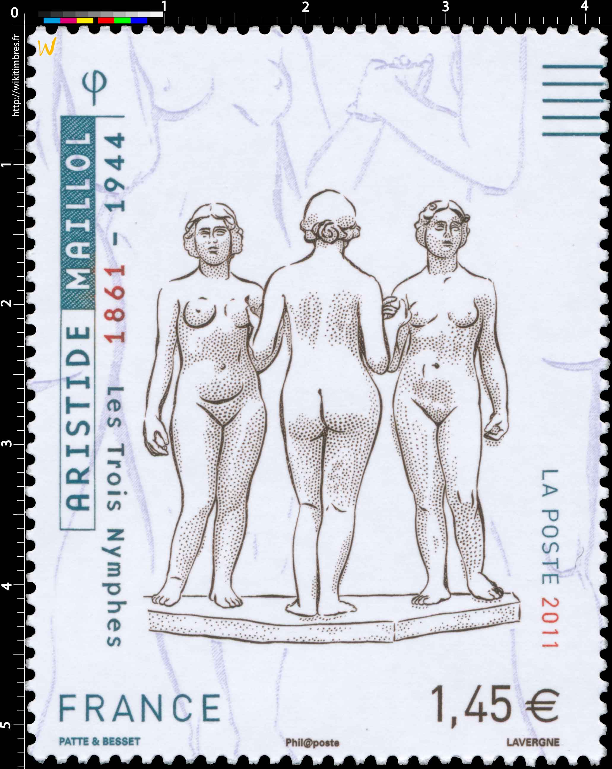 2011 ARISTIDE MAILLOL 1861-1944 les trois nymphes