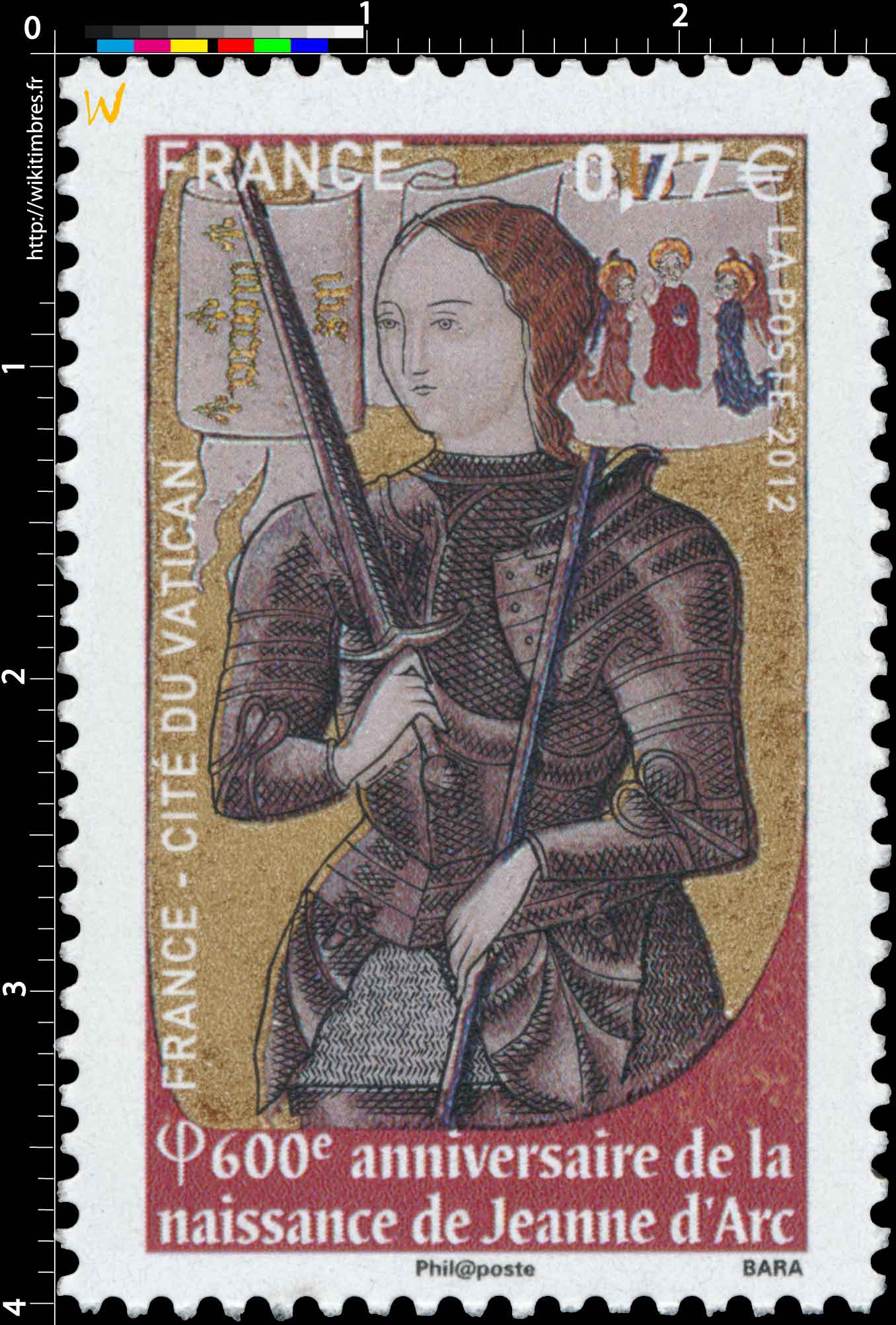 2012 France-Cité du Vatican 6OOe Anniversaire de la naissance de JEANNE D’ARC