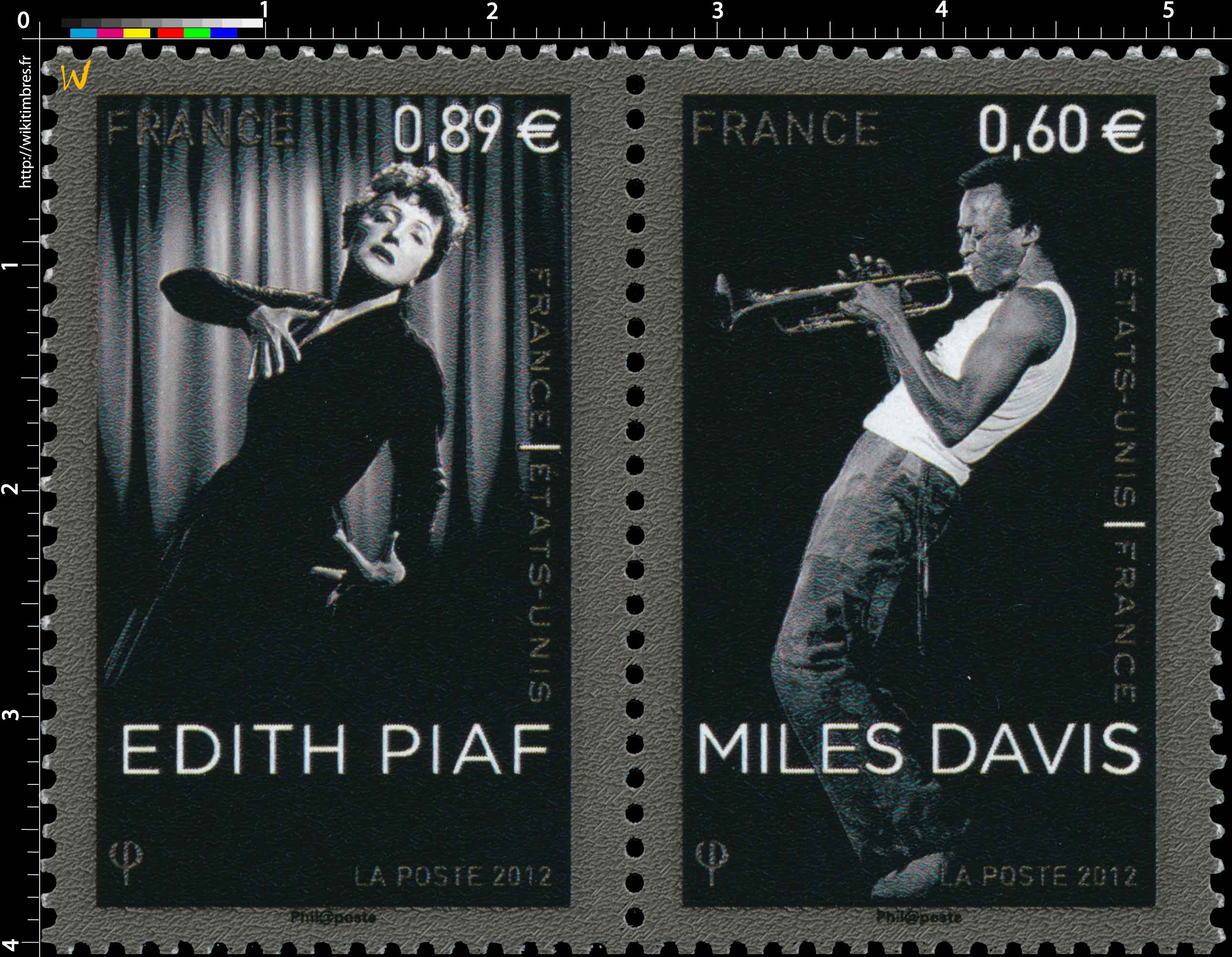 2012 France-États-Unis MILES DAVIS / ÉDITH PIAF