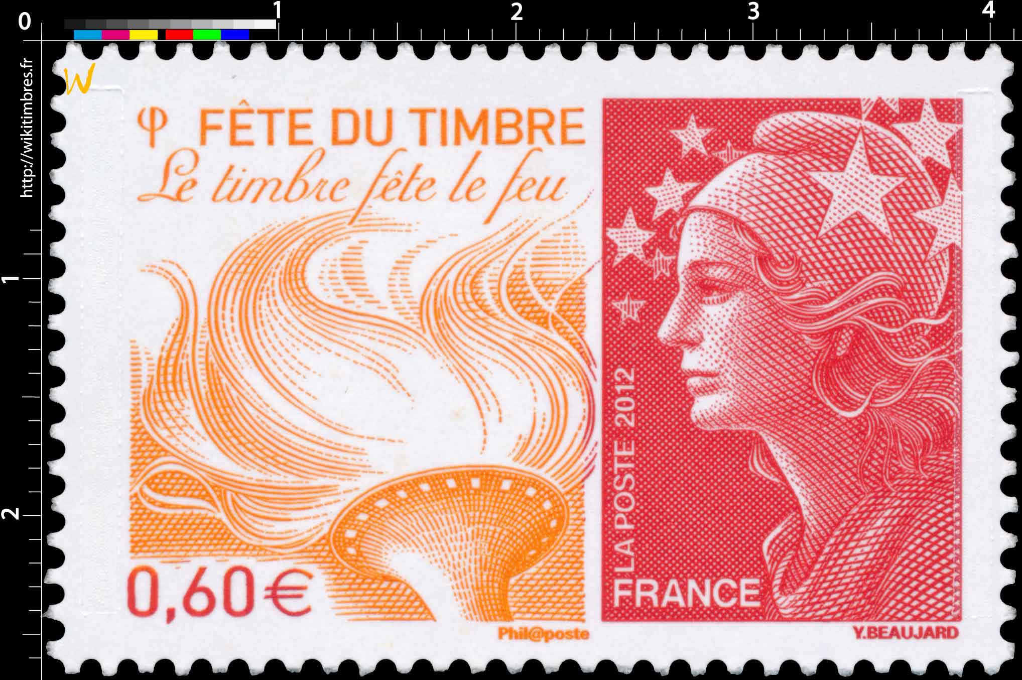 2012 FÊTE DU TIMBRE : LE TIMBRE FÊTE LE FEU