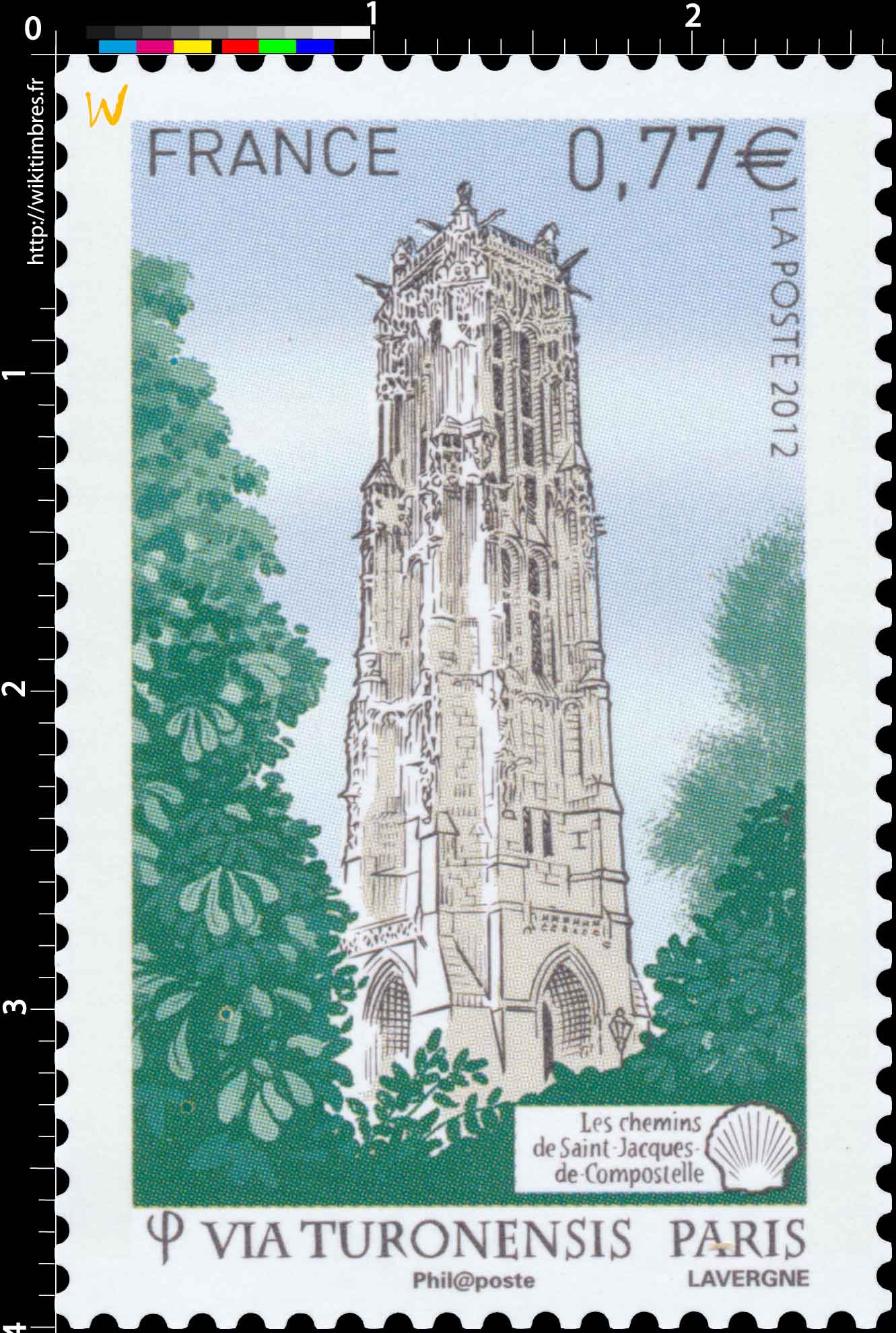 2012 Via Turonensis Paris Les chemins de Saint-Jacques-de-Compostelle