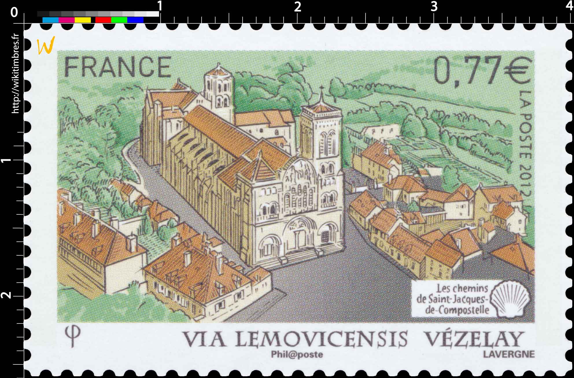 2012 Via Lemovicensis Vézelay Les chemins de Saint-Jacques-de-Compostelle