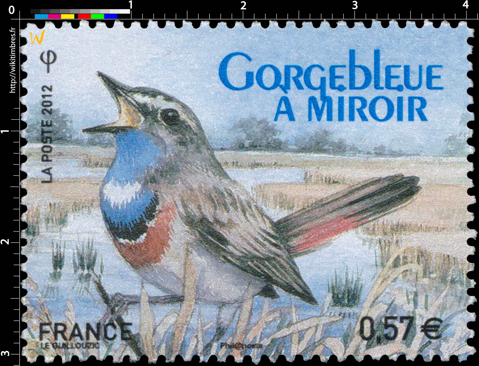 2012 Gorgebleue à miroir