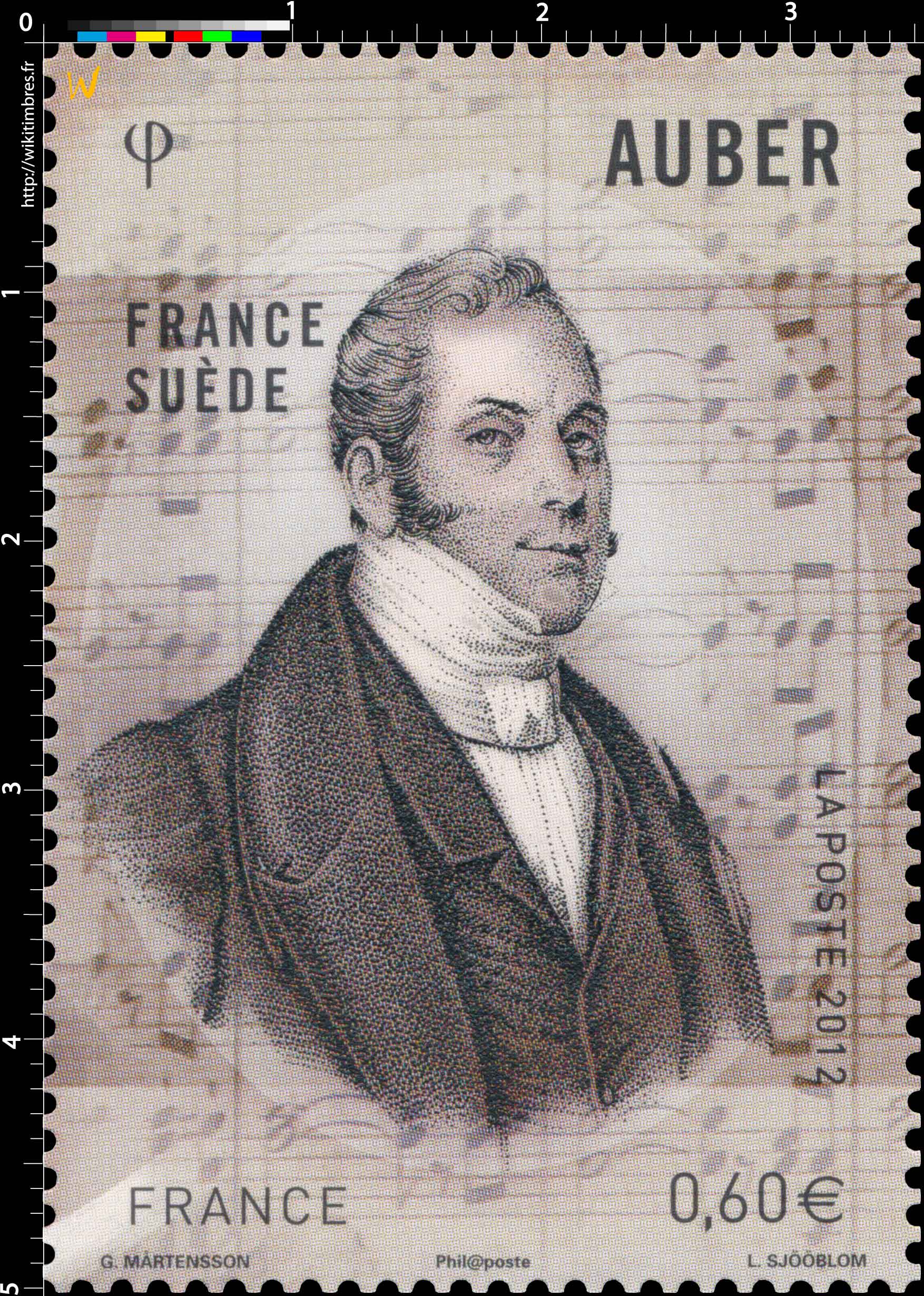 2012 Émission commune France-Suède AUBER