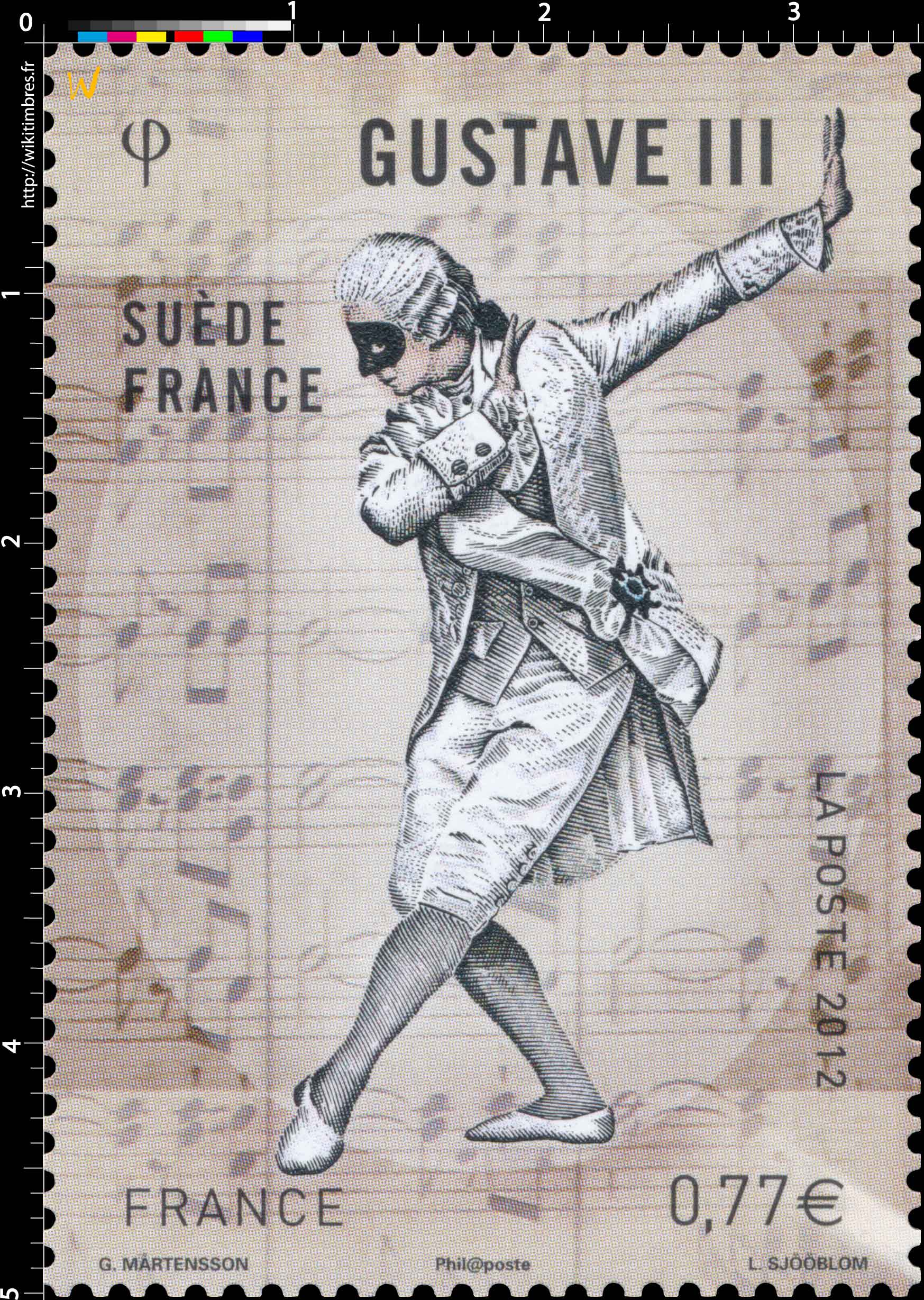 2012 Émission commune Suède-France GUSTAVE III