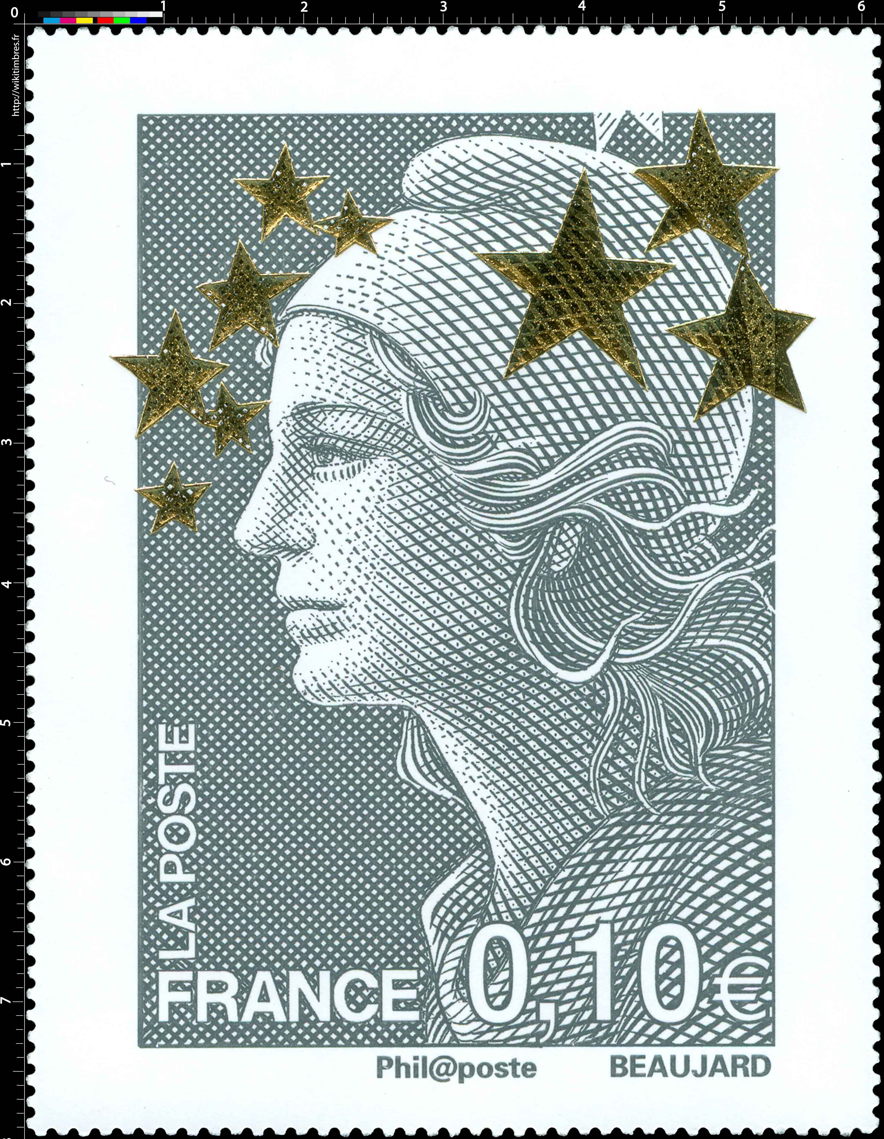 Sans légende particulière - type Marianne de Beaujard