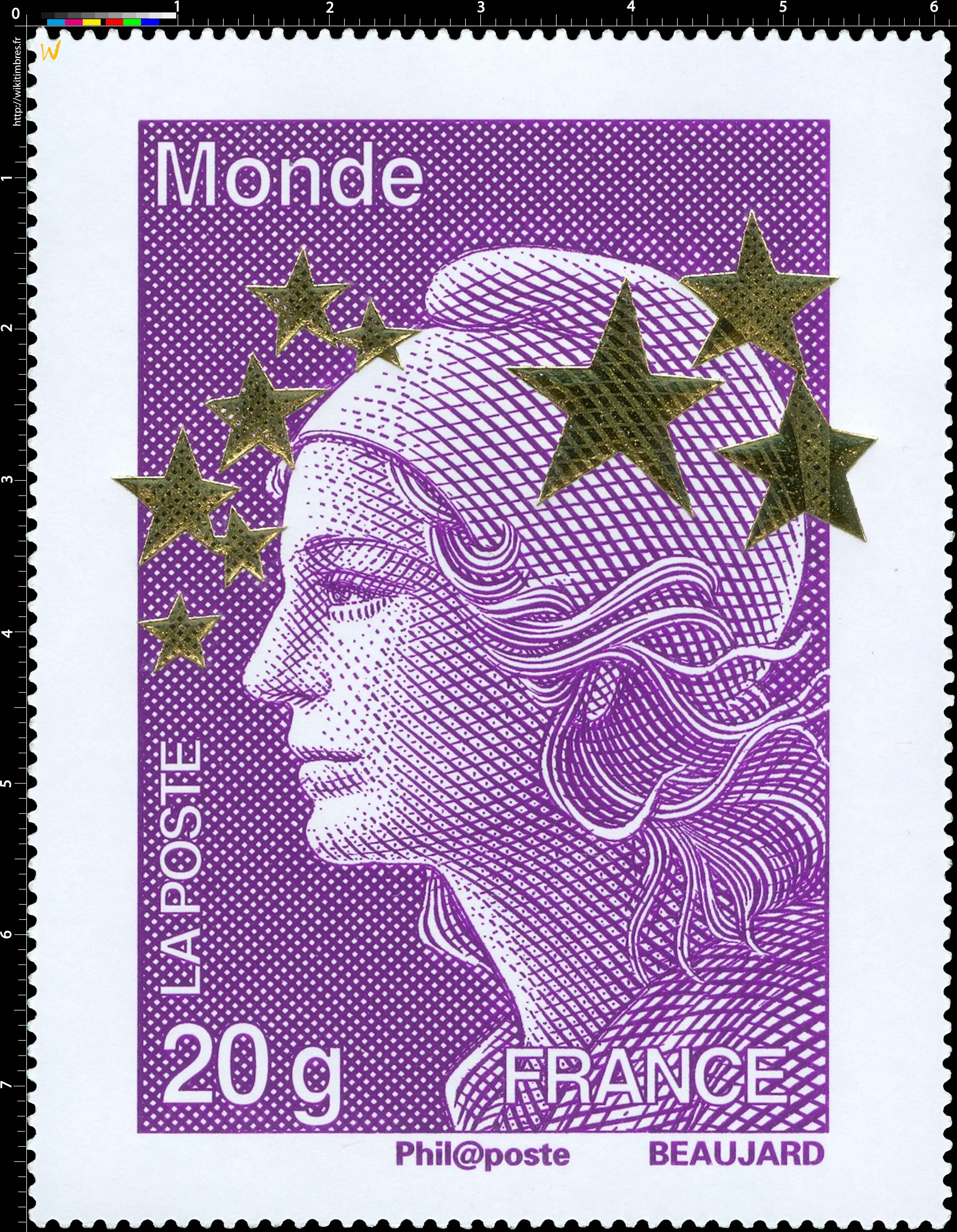 Sans légende particulière - type Marianne de Beaujard