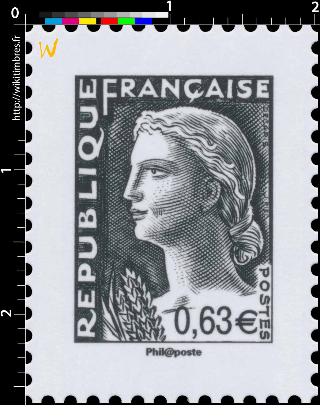 Sans légende particulière - Type Marianne de Decaris