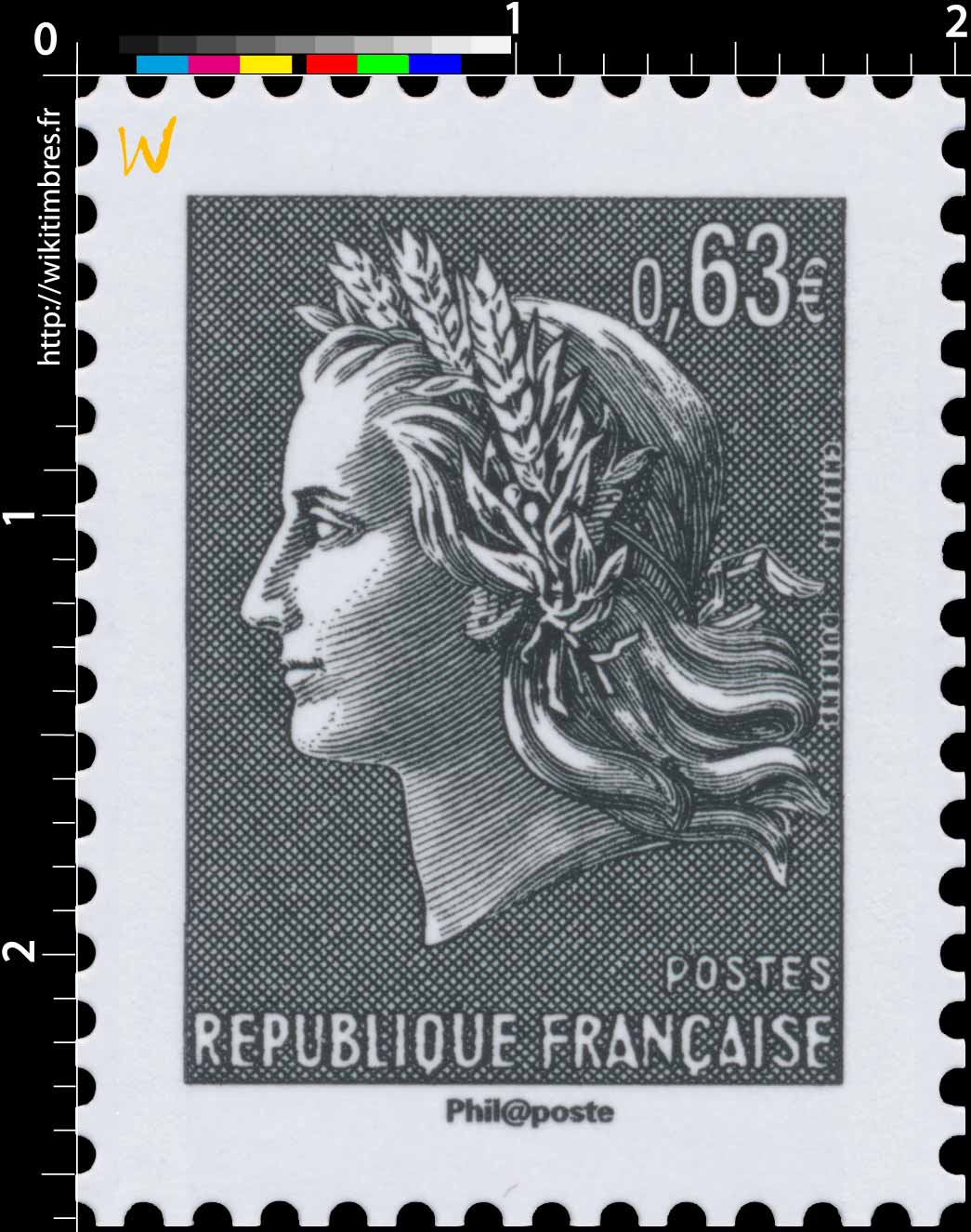 Sans légende particulière - type Marianne de Cheffer