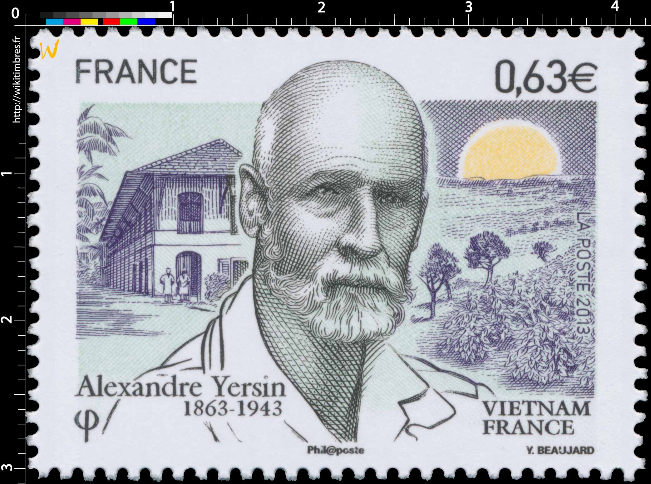 2013 Vietnam-France Alexandre Yersin 1863-1943