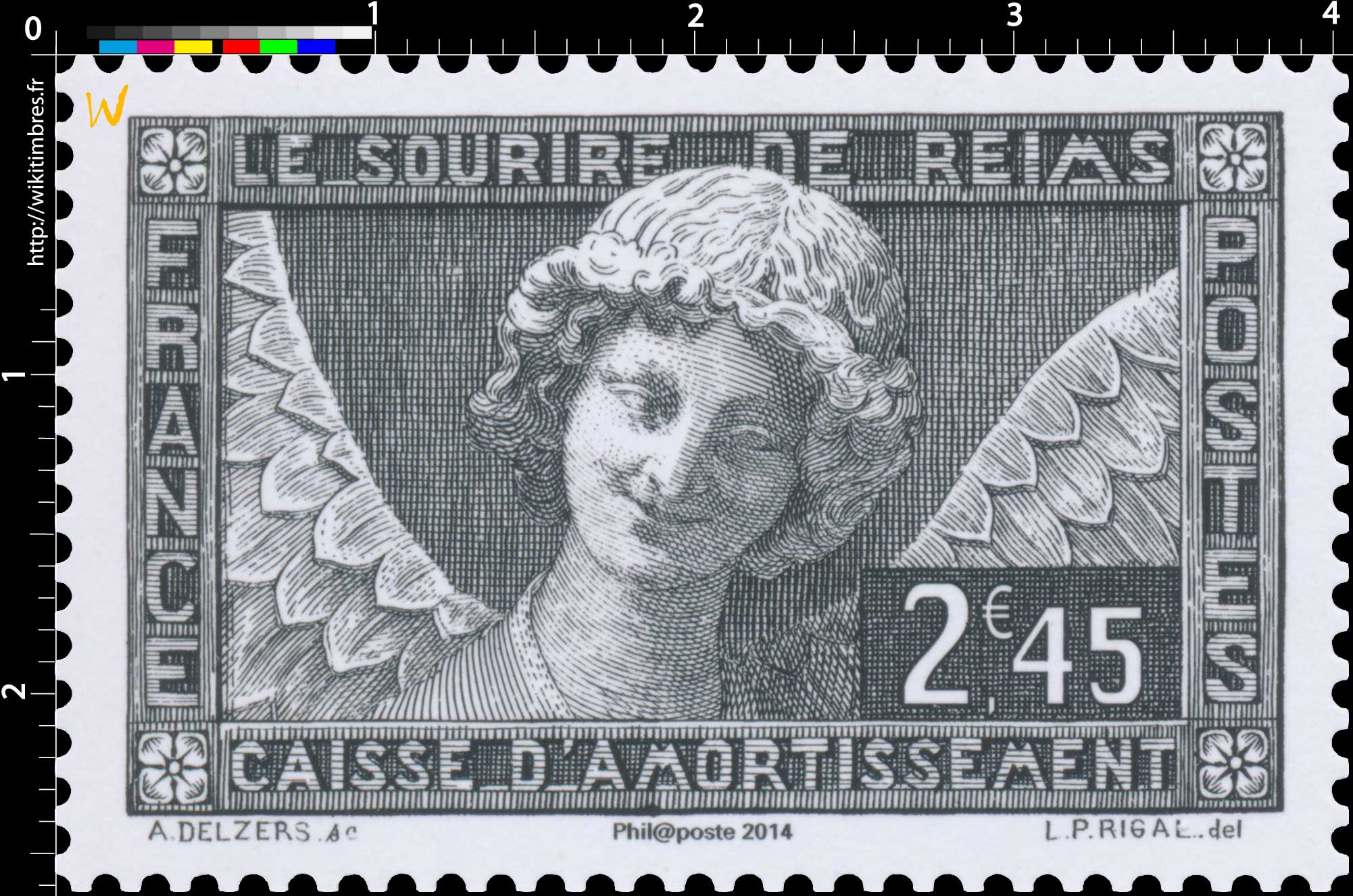 2014 Trésors de la Philatélie LE SOURIRE DE REIMS CAISSE D'AMORTISSEMENT
