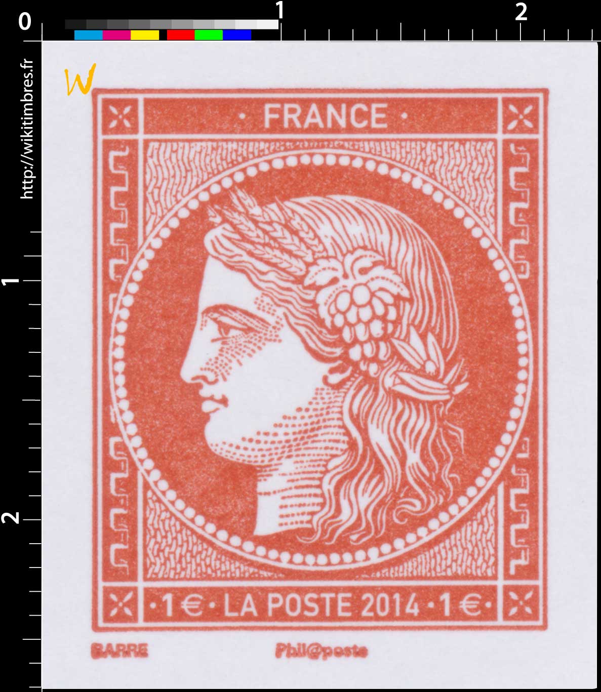 2014 Salon du timbre - Paris - Cérès 1849