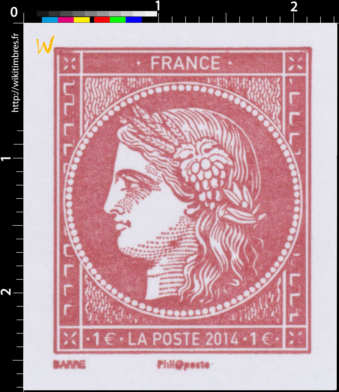 2014 Salon du timbre - Paris - Cérès 1849