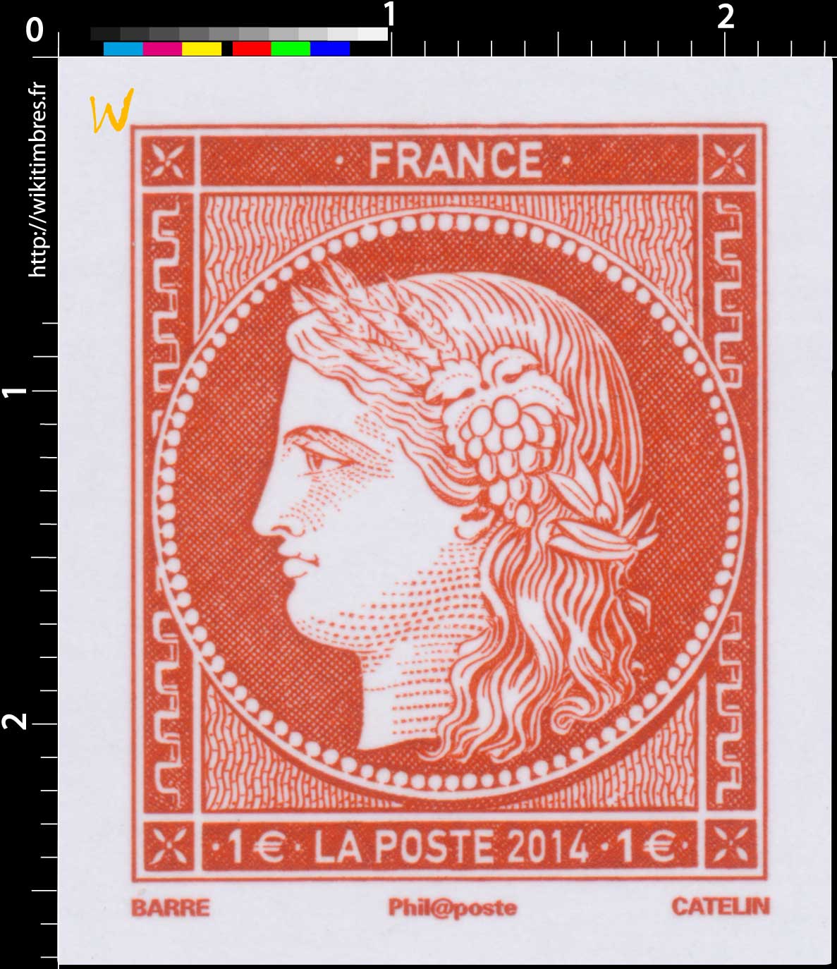 2014 Salon du timbre - Paris - Cérès 1849