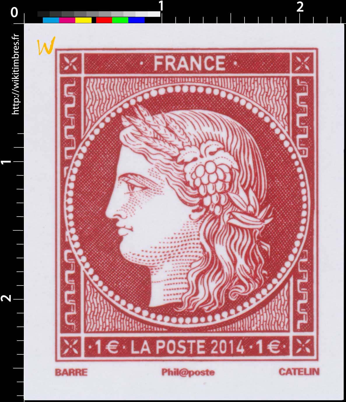 2014 Salon du timbre - Paris - Cérès 1849