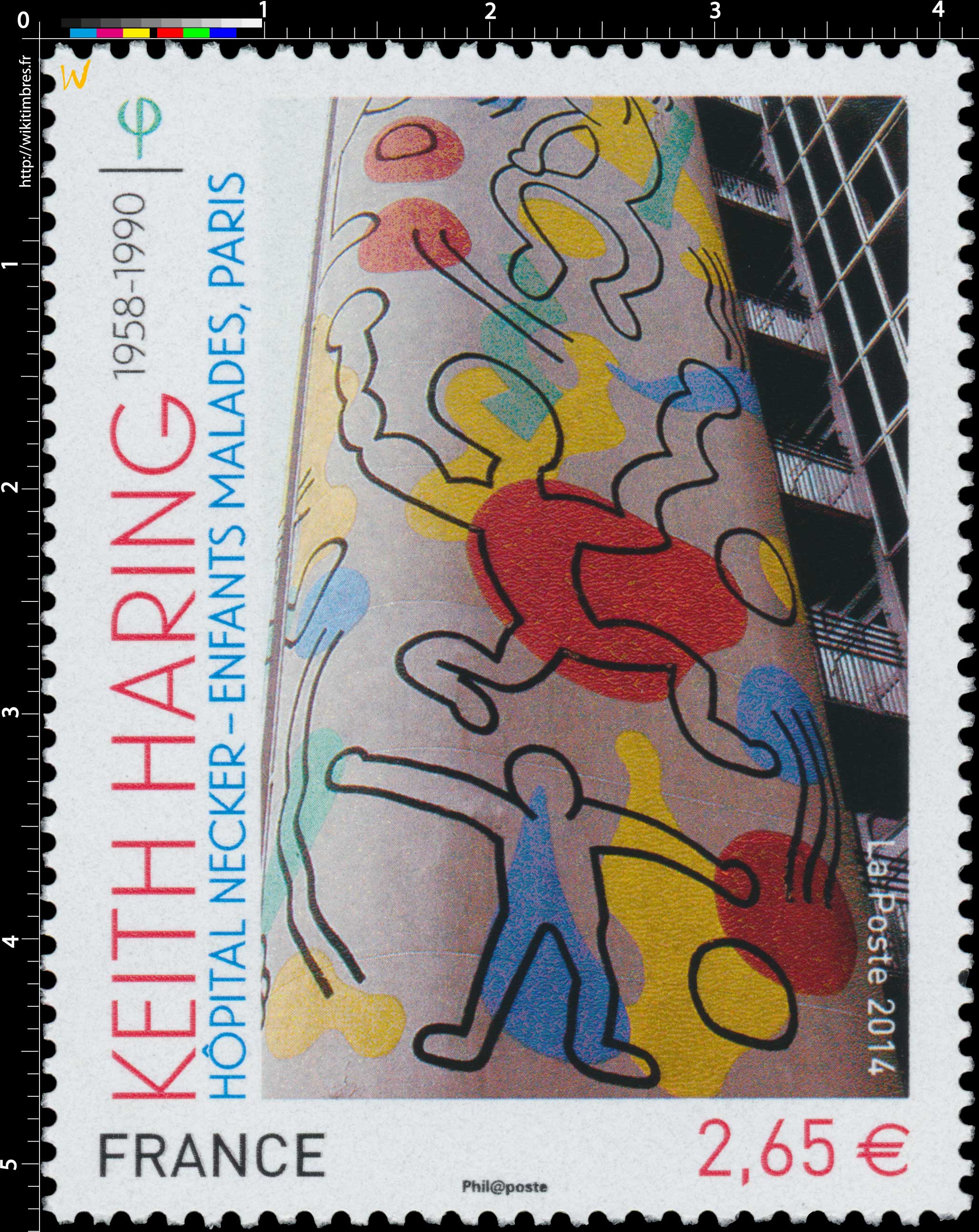 2014 Keith Haring 1958-1990 Hôpital Necker - Enfants malades, PARIS