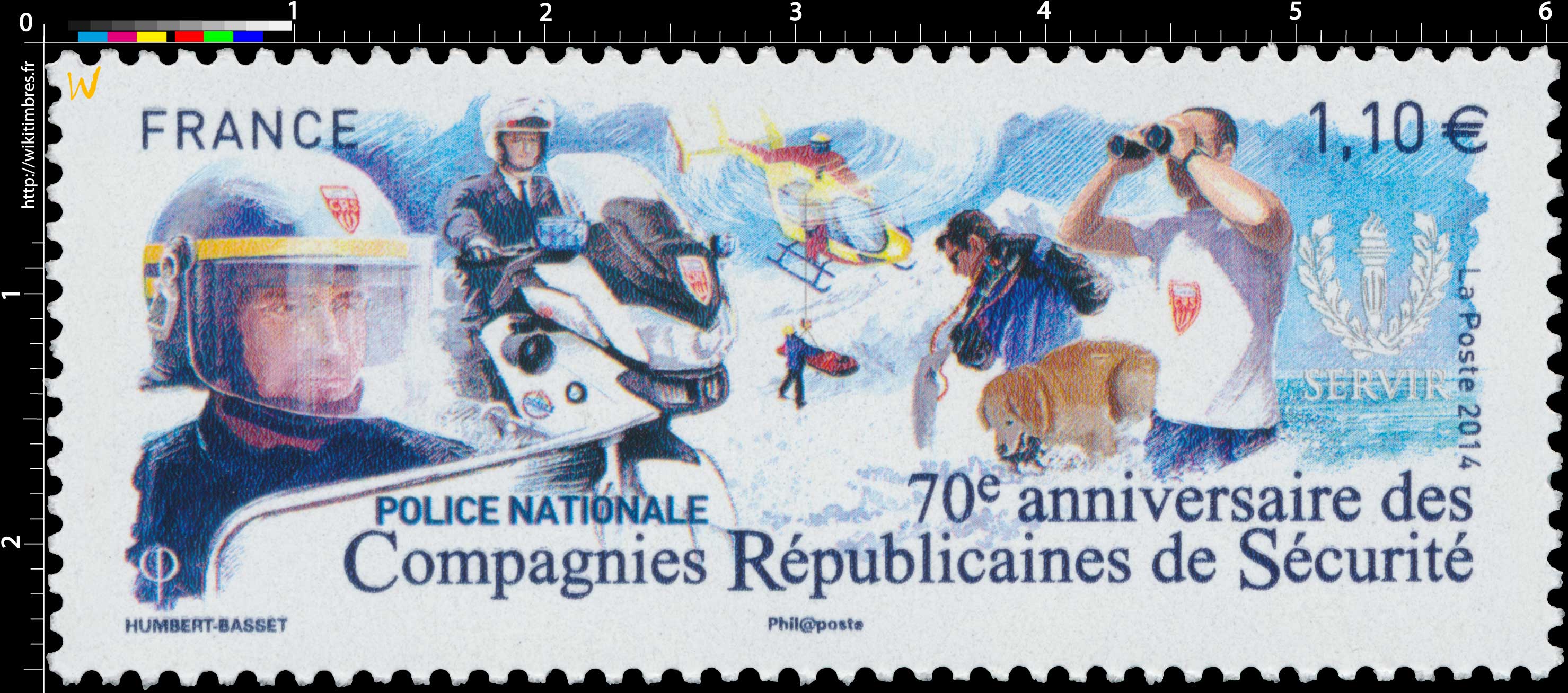 2014 70e anniversaire des Compagnies Républicaines de Sécurité POLICE NATIONALE