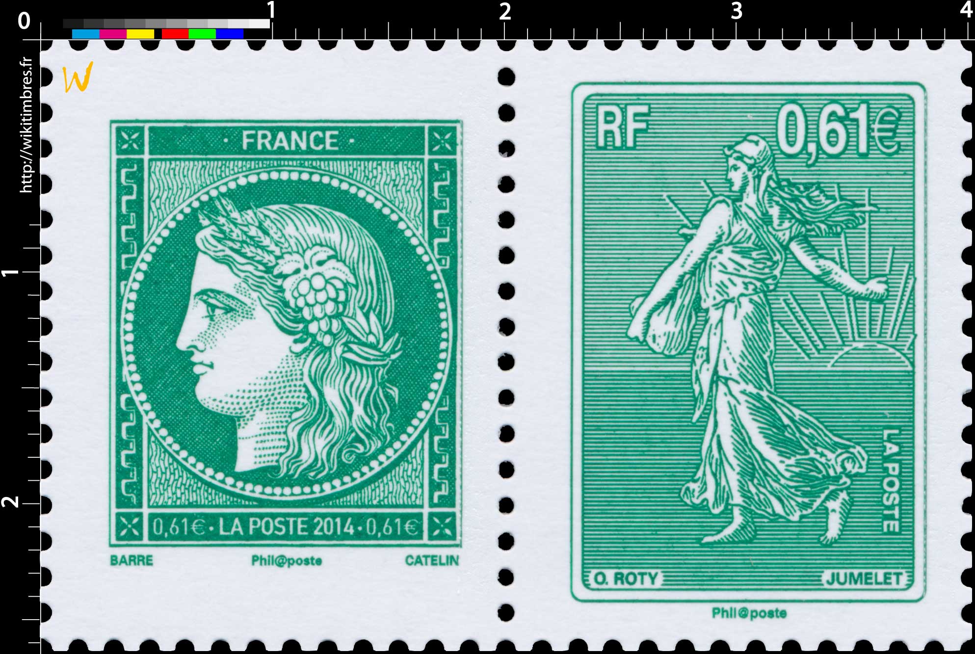 2014 Cérès et semeuse