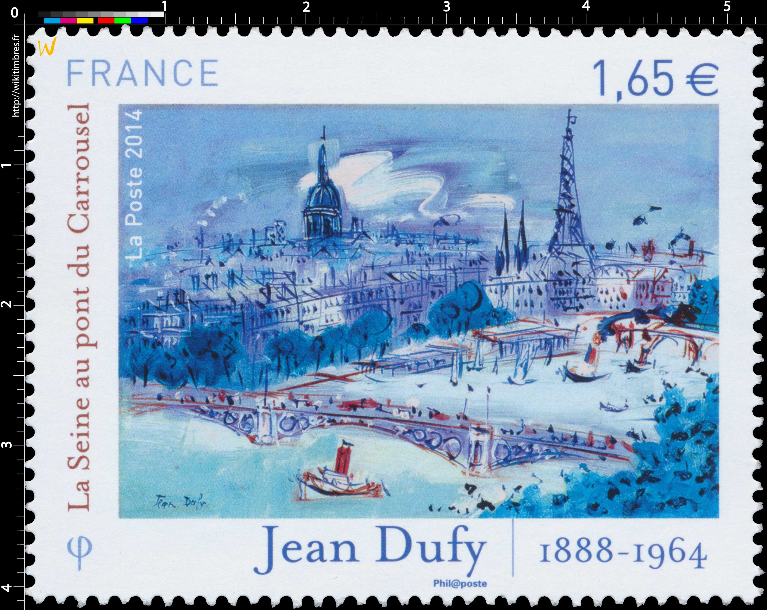 2014 Jean Dufy - 1888 - 1964 La Seine au pont du Carrousel