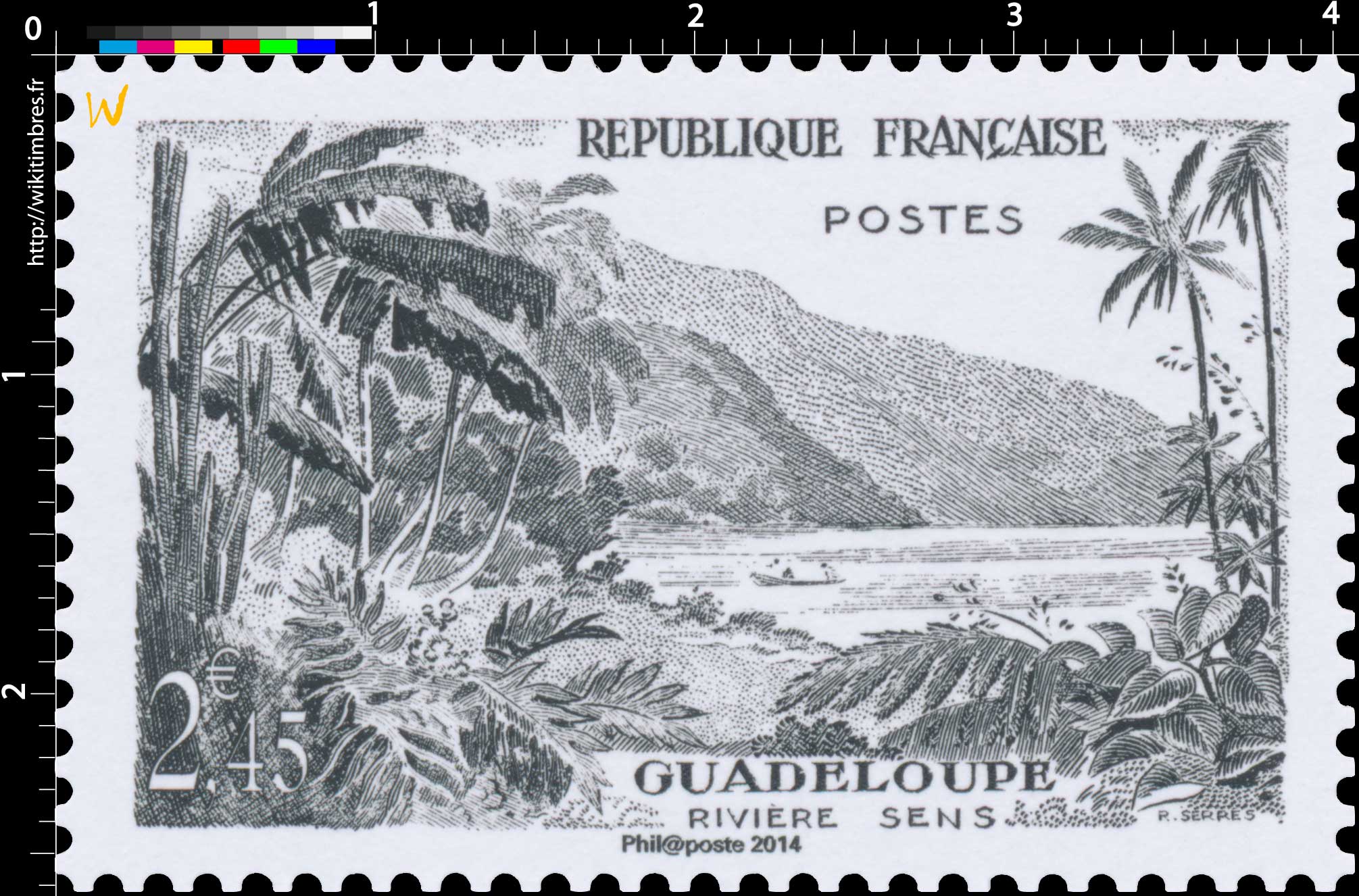 2014 Trésors de la Philatélie GUADELOUPE RIVIÈRE SENS