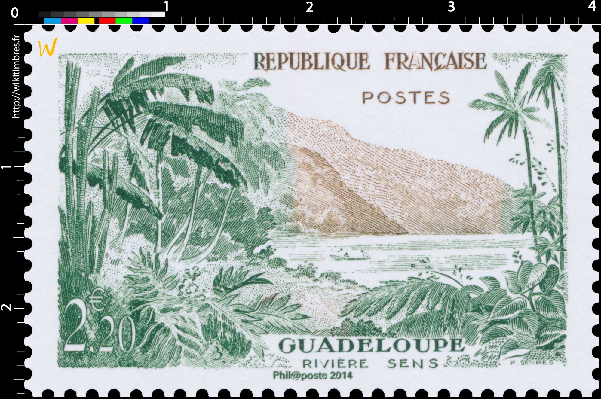 2014 Trésors de la Philatélie GUADELOUPE RIVIÈRE SENS
