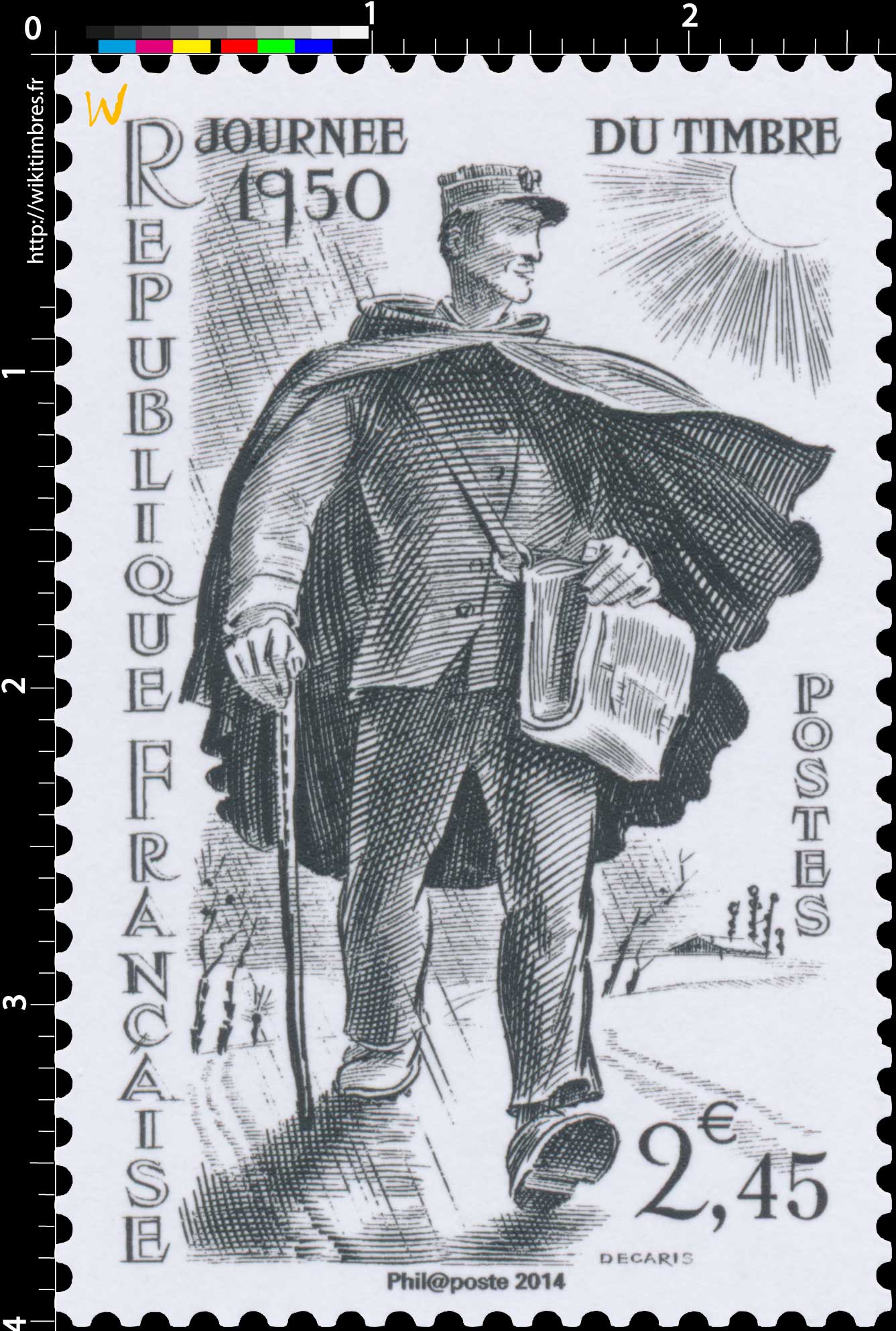 2014 Trésors de la Philatélie JOURNÉE DU TIMBRE 1950