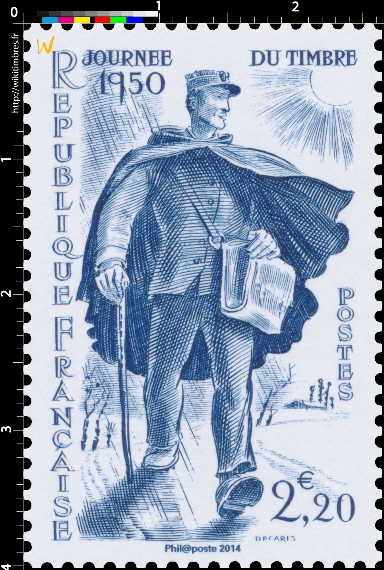 2014 Trésors de la Philatélie JOURNÉE DU TIMBRE 1950