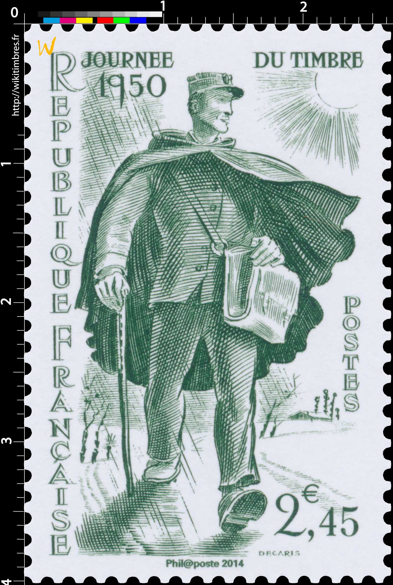 2014 Trésors de la Philatélie JOURNÉE DU TIMBRE 1950