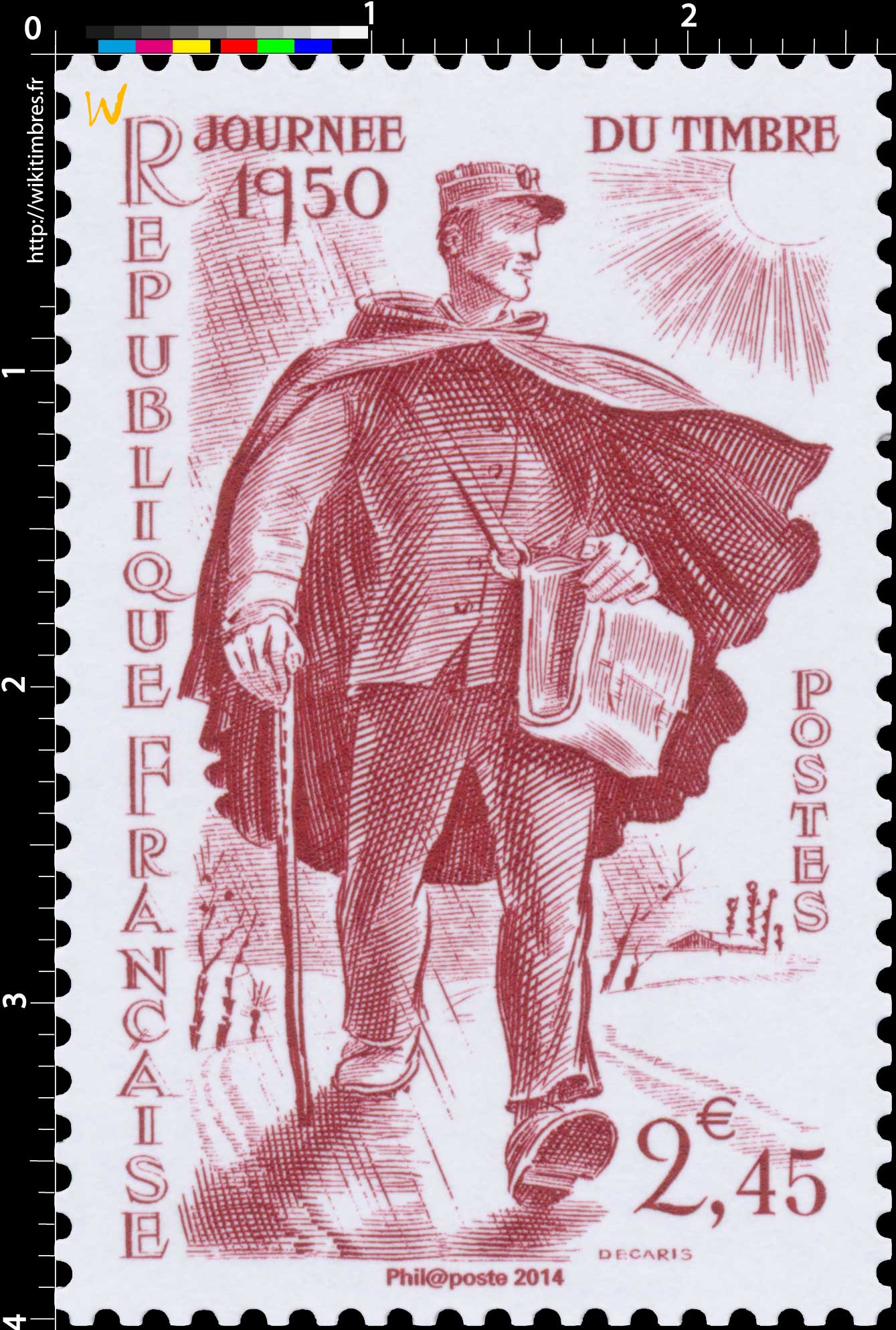 2014 Trésors de la Philatélie JOURNÉE DU TIMBRE 1950