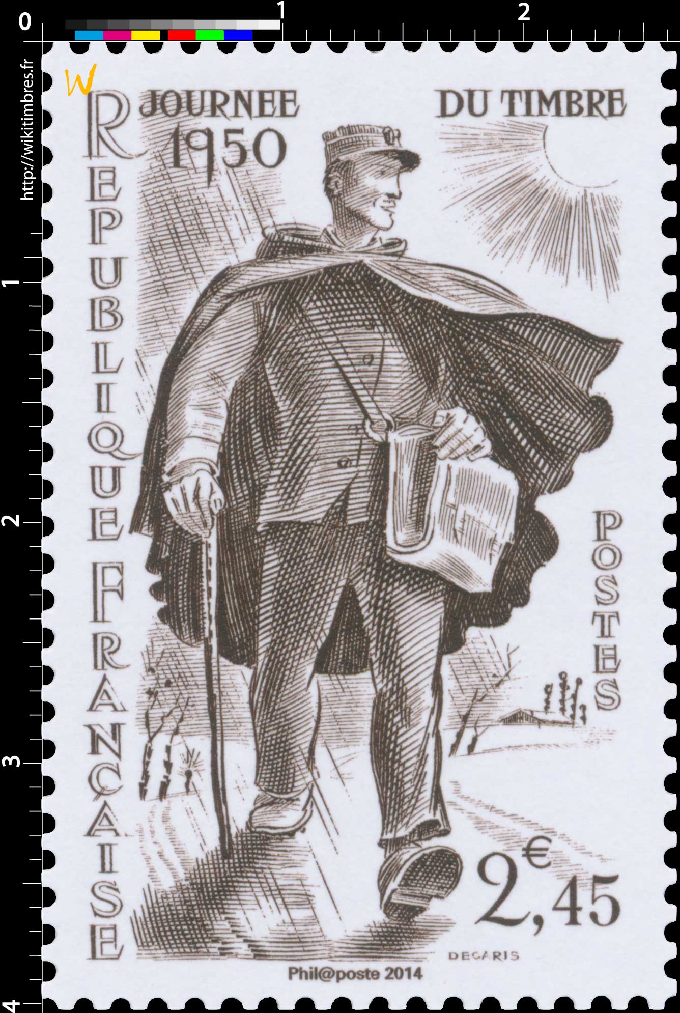 2014 Trésors de la Philatélie JOURNÉE DU TIMBRE 1950