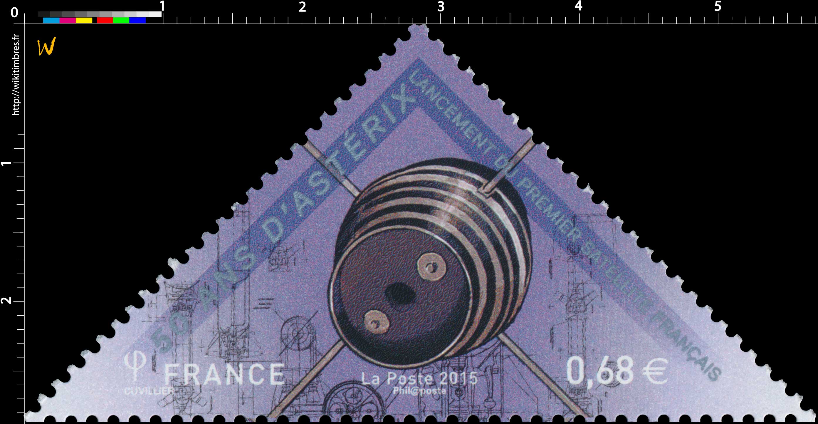 2015 50 ans d'Astérix  Lancement du premier satellite français