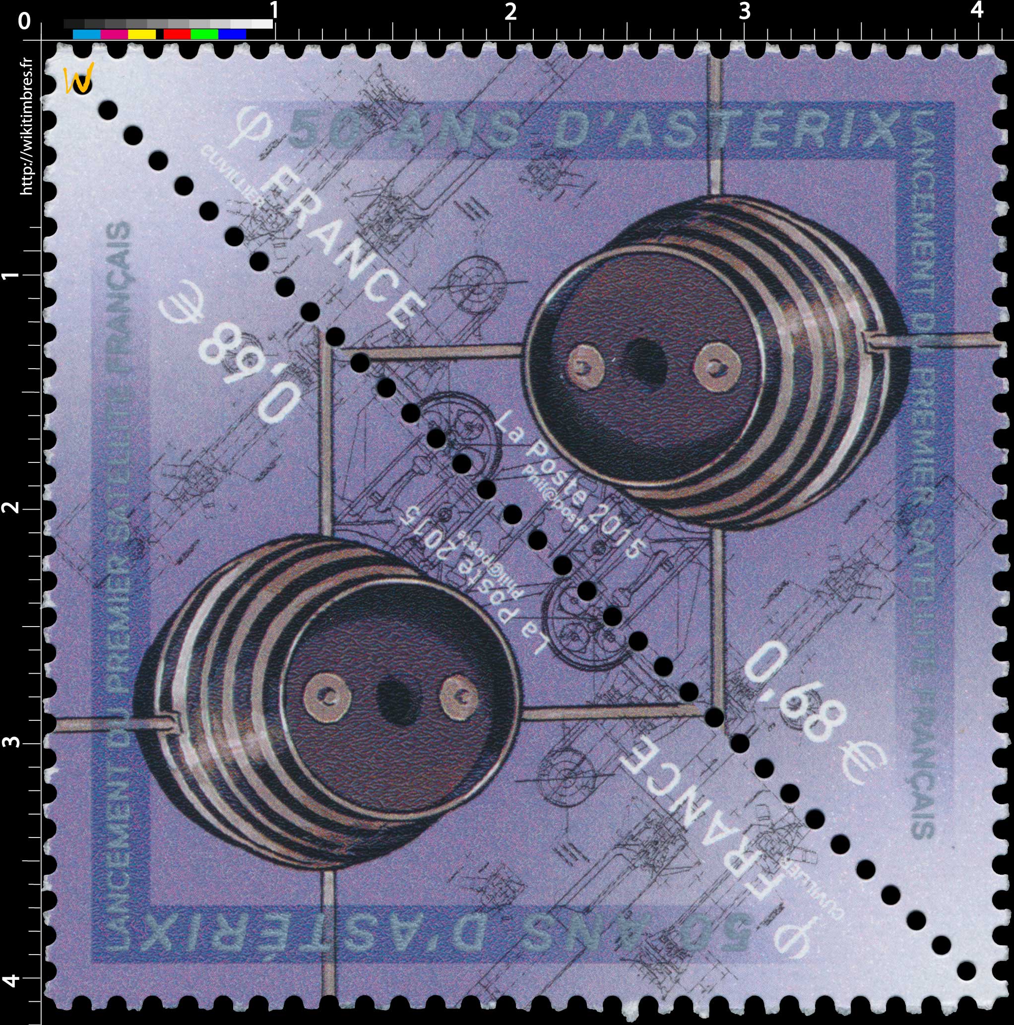 2015 50 ans d'Astérix  Lancement du premier satellite français