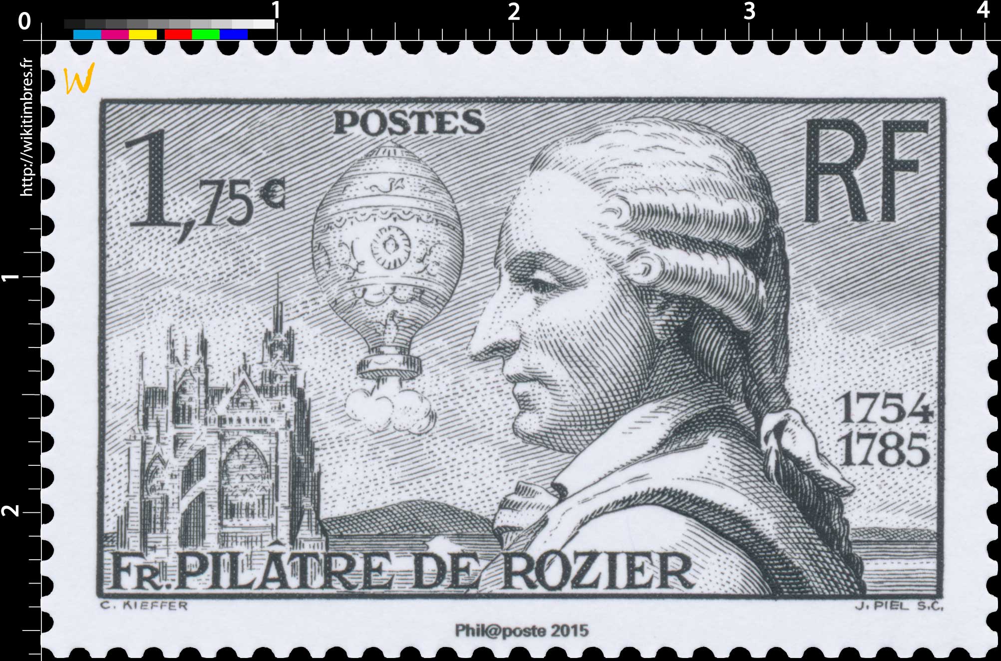 2015 Fr. Pilâtre de Rozier 1754-1785